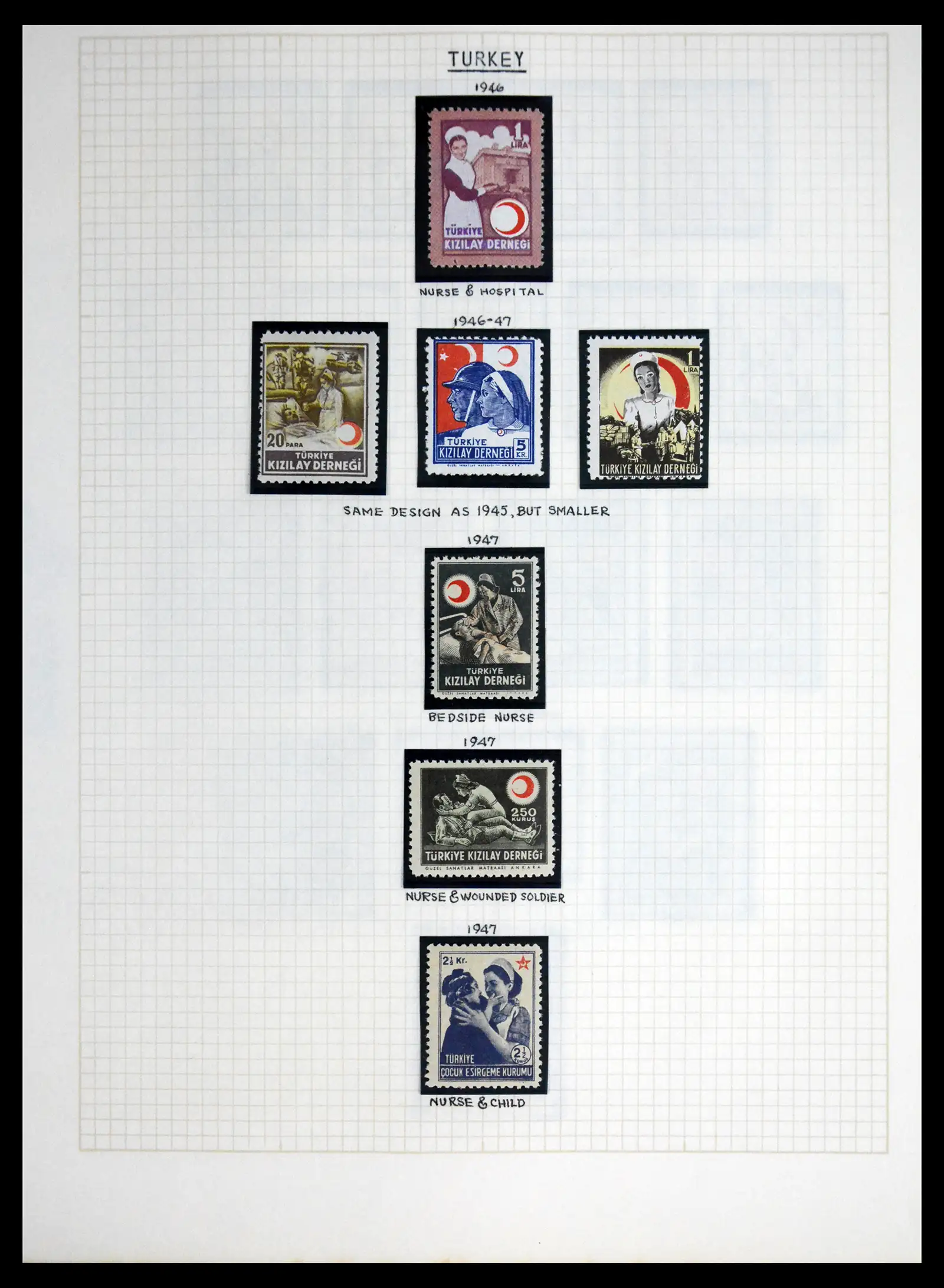 41856 0094 - Postzegelverzameling 41856 Motief Rode Kruis 1897-1974.