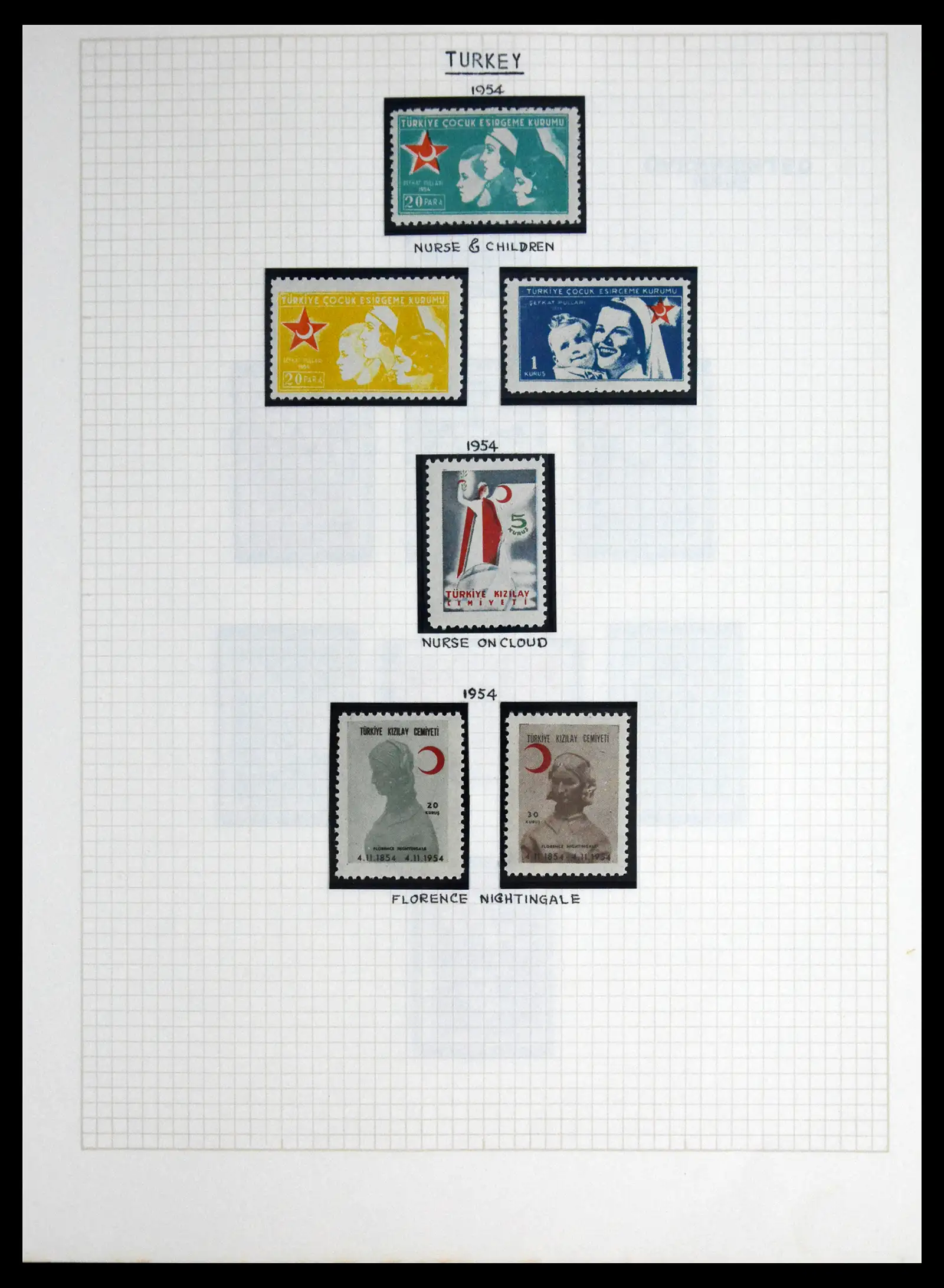 41856 0097 - Postzegelverzameling 41856 Motief Rode Kruis 1897-1974.