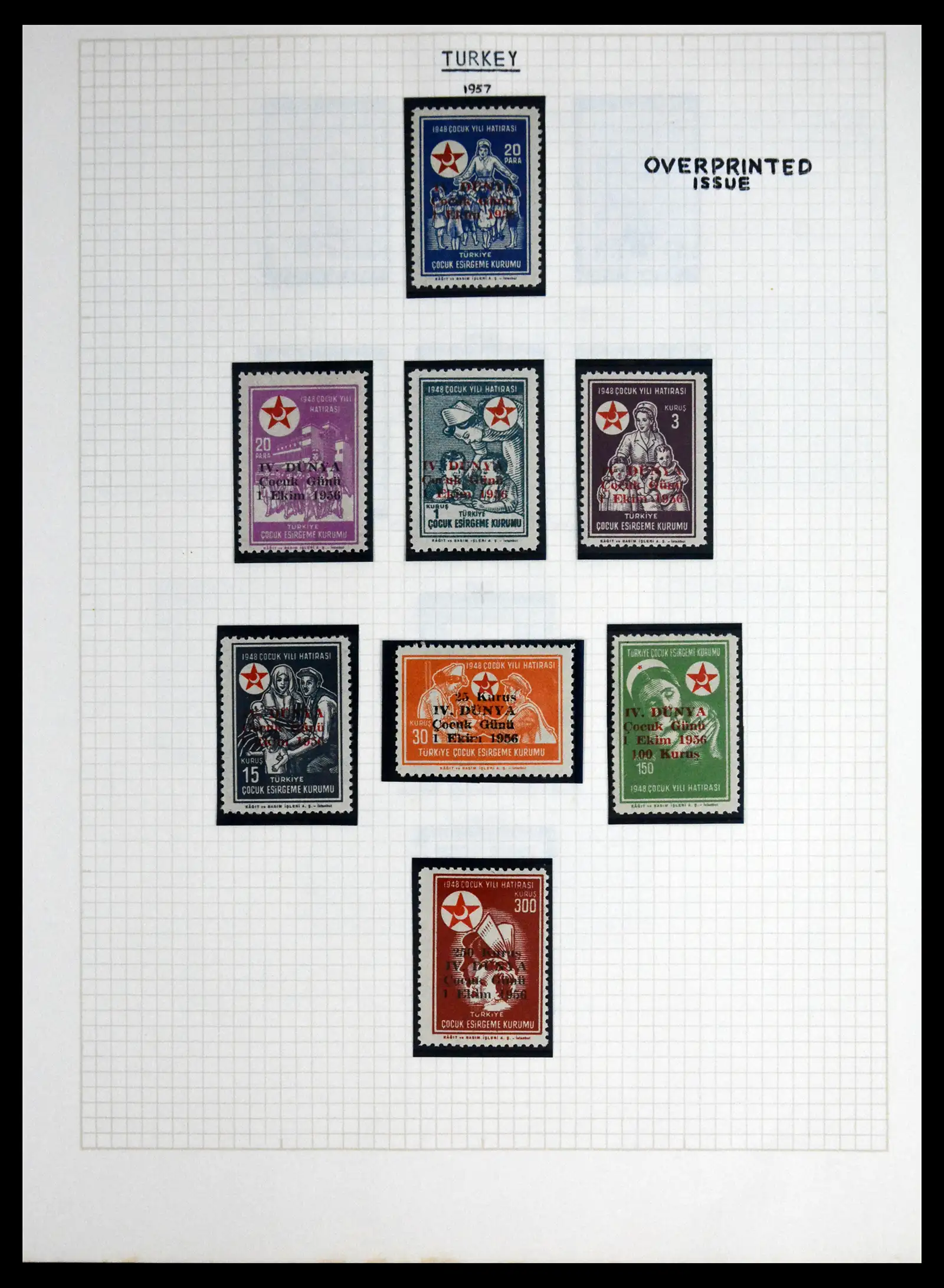 41856 0098 - Postzegelverzameling 41856 Motief Rode Kruis 1897-1974.