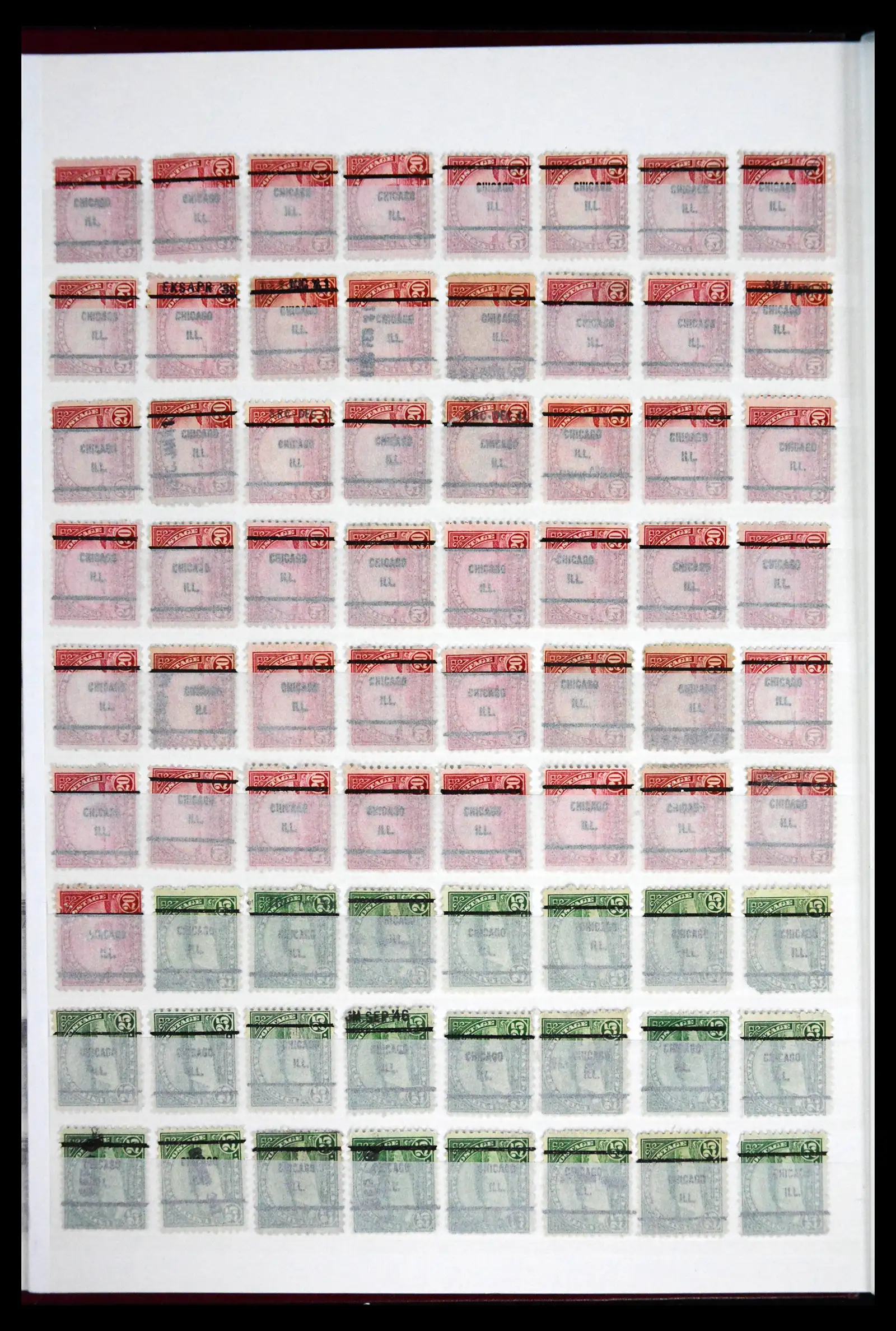 41857 0004 - Postzegelverzameling 41857 USA pre-cancels 