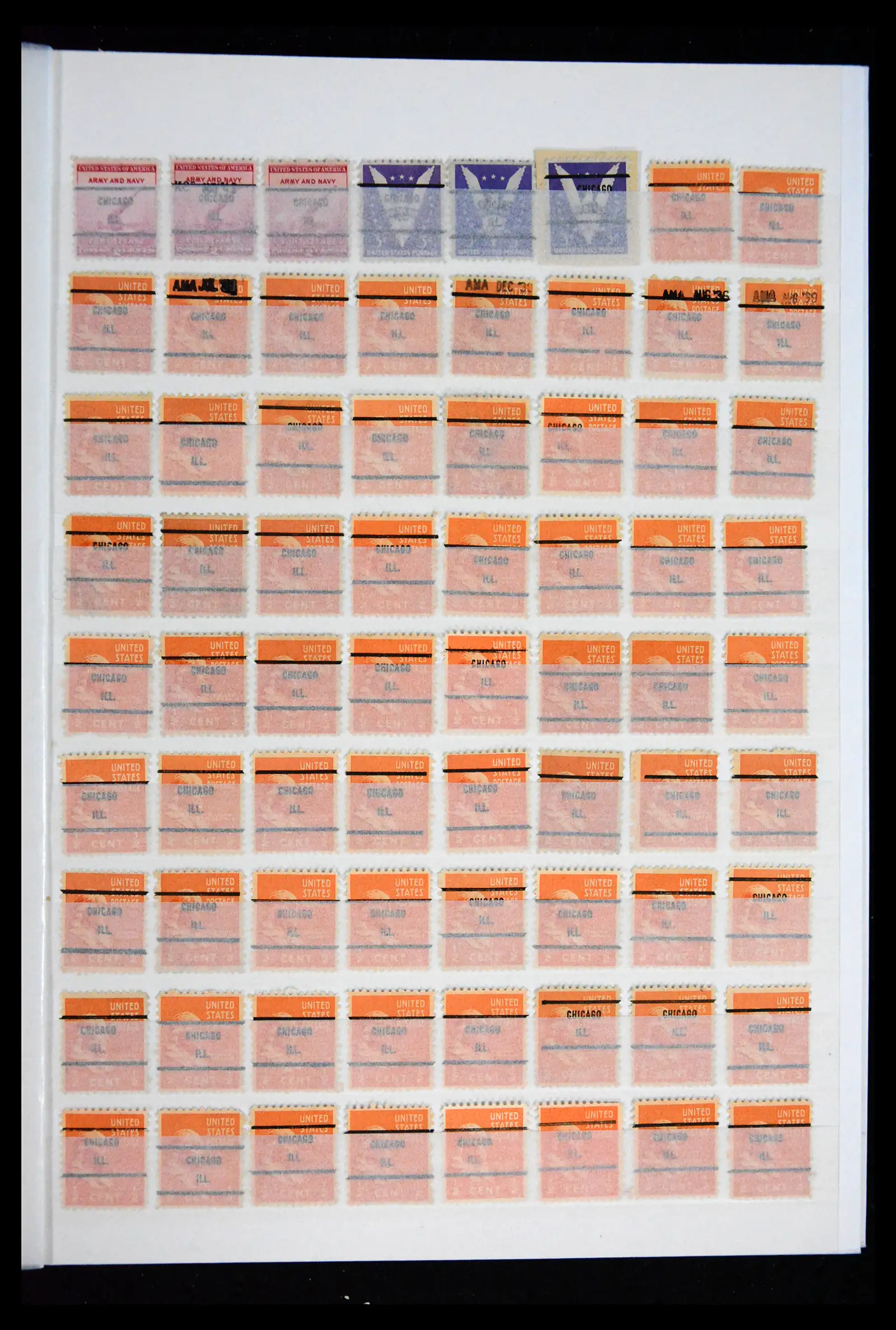 41857 0007 - Postzegelverzameling 41857 USA pre-cancels 