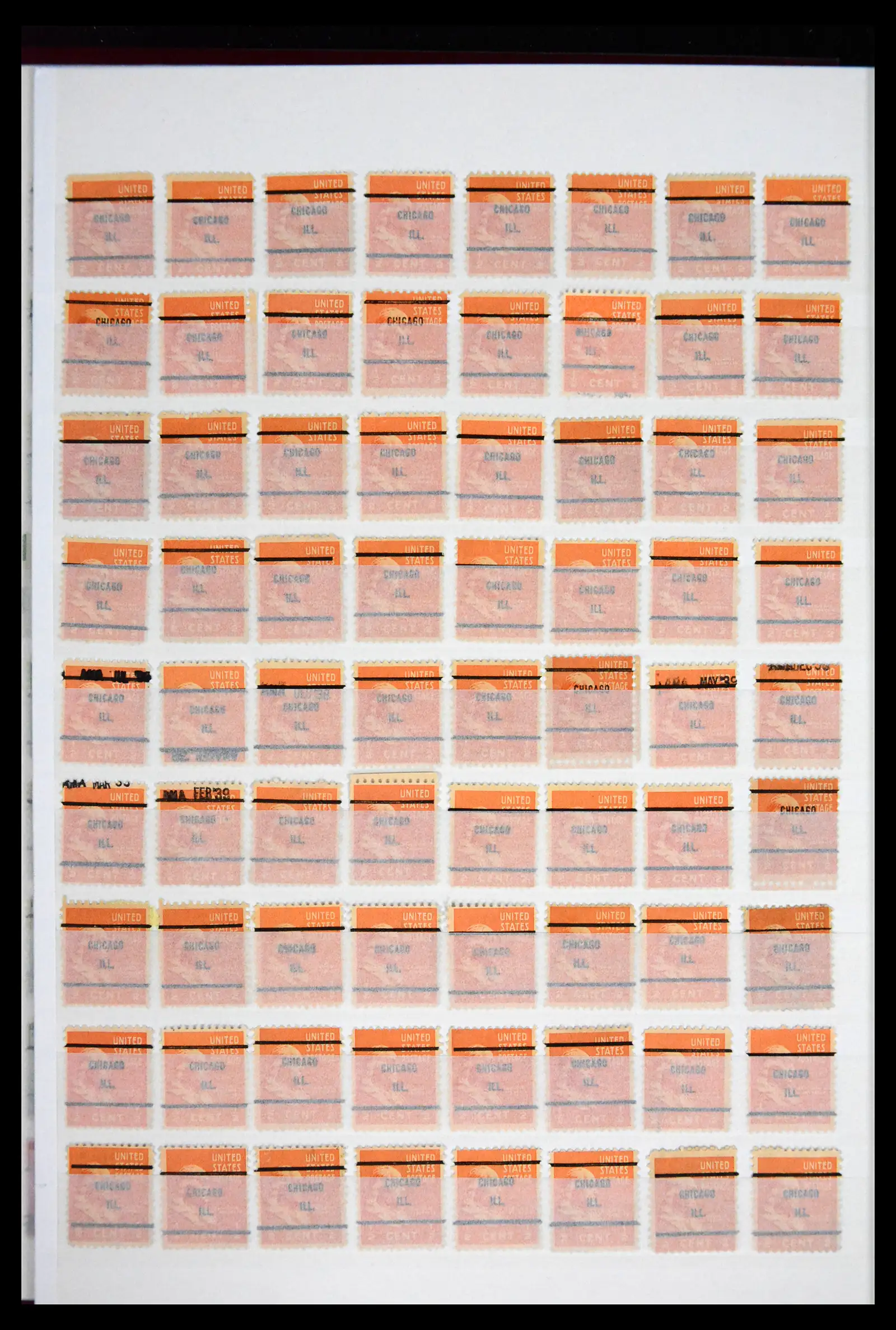 41857 0008 - Postzegelverzameling 41857 USA pre-cancels 