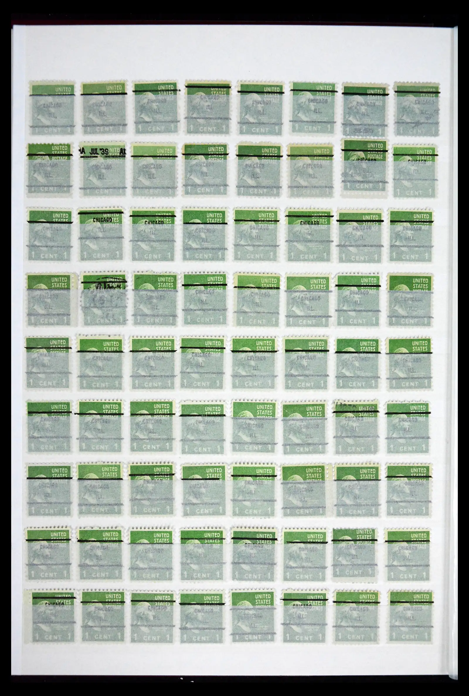 41857 0010 - Postzegelverzameling 41857 USA pre-cancels 
