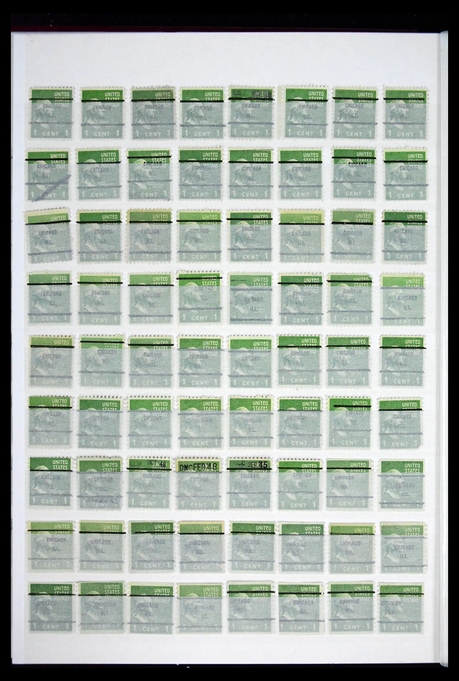 41857 0012 - Postzegelverzameling 41857 USA pre-cancels 