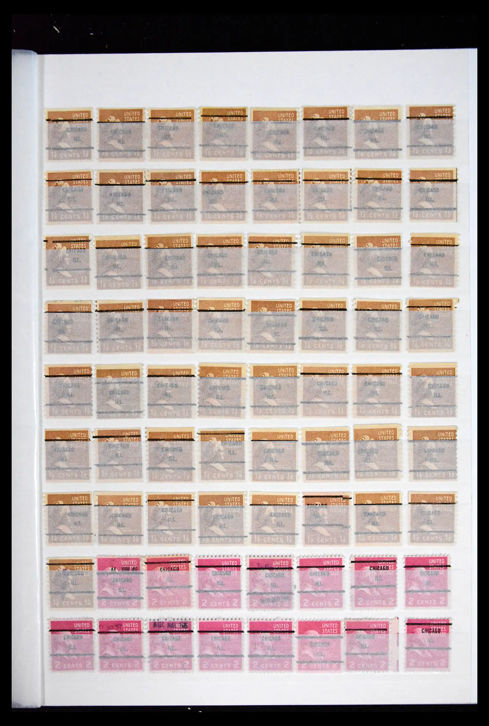 41857 0017 - Postzegelverzameling 41857 USA pre-cancels 