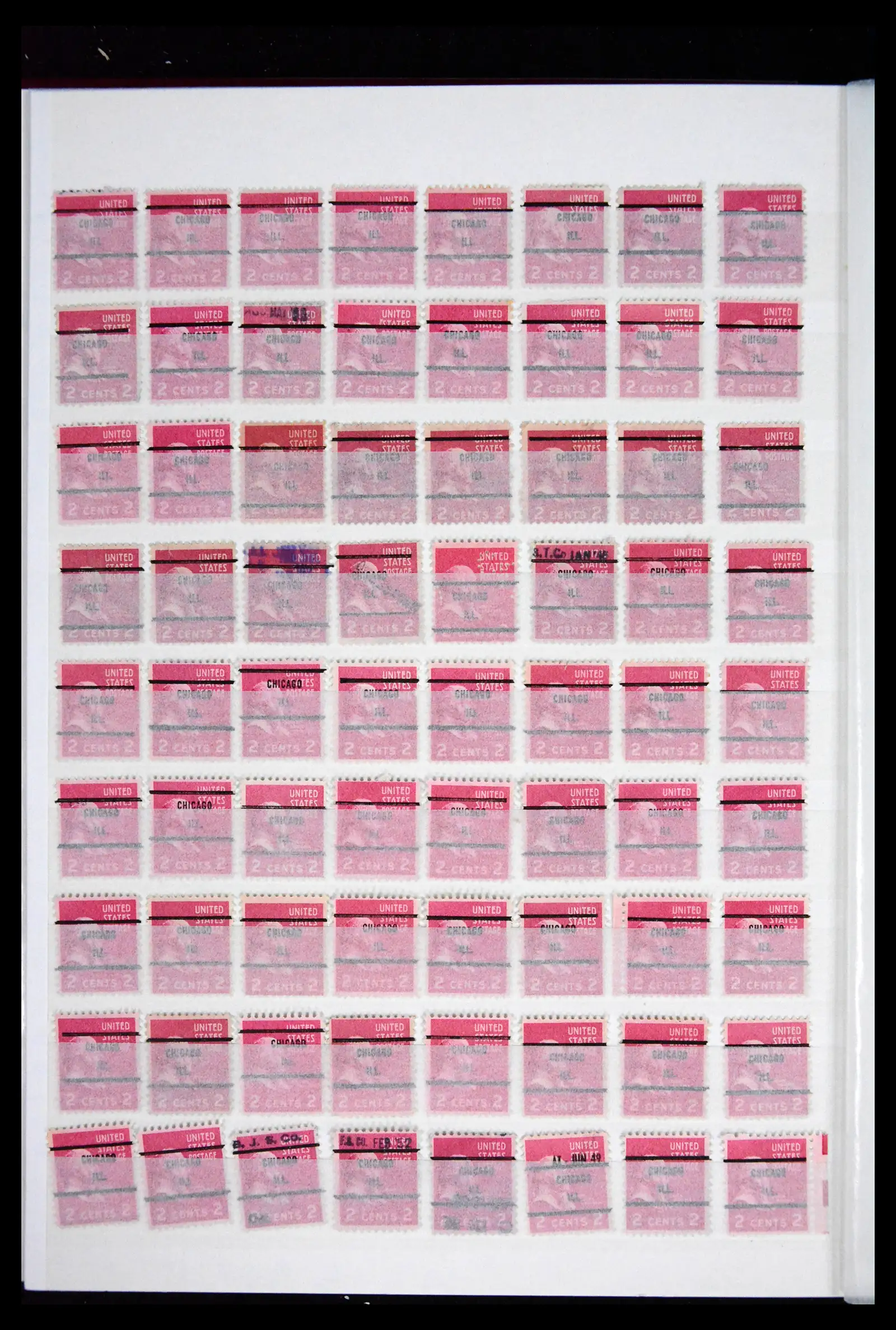 41857 0018 - Postzegelverzameling 41857 USA pre-cancels 