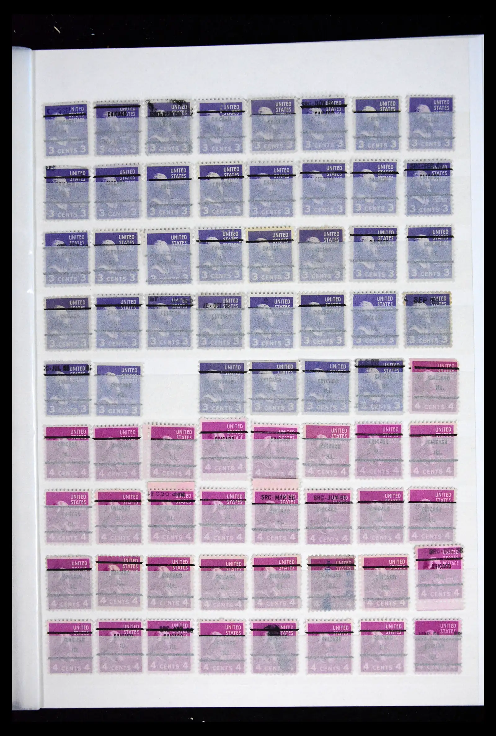 41857 0021 - Postzegelverzameling 41857 USA pre-cancels 