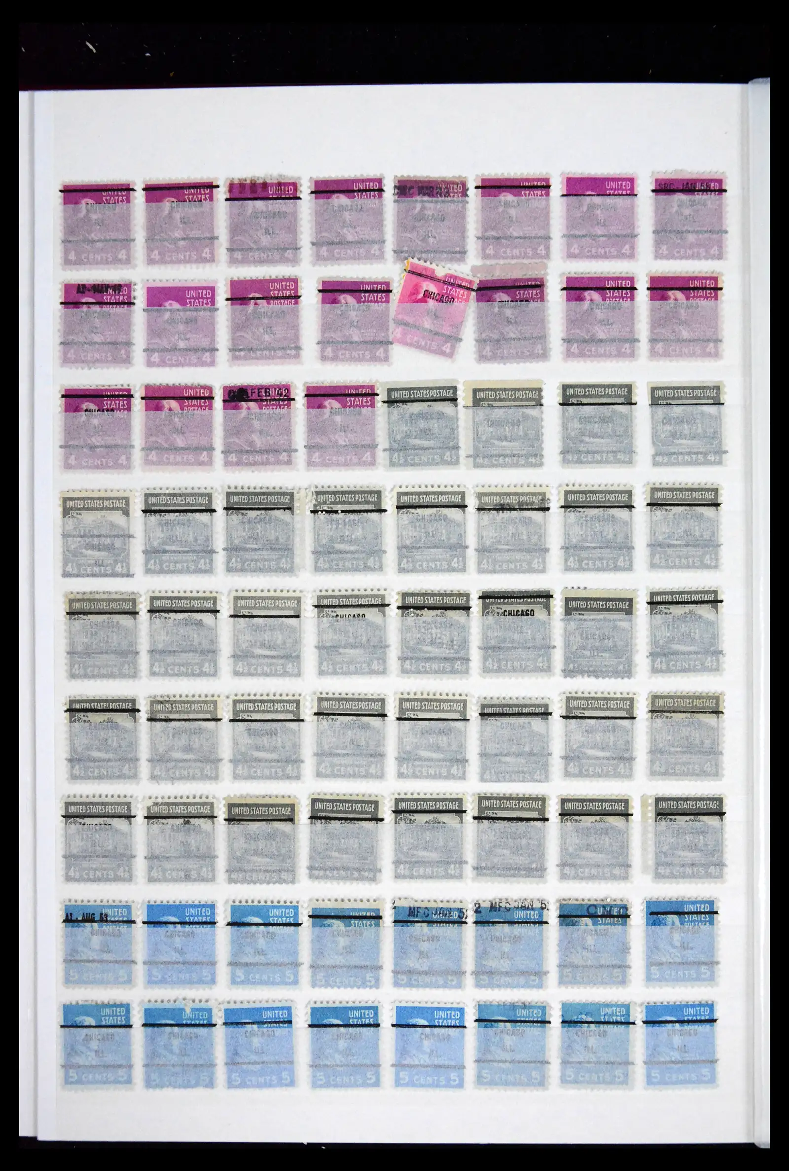 41857 0022 - Postzegelverzameling 41857 USA pre-cancels 