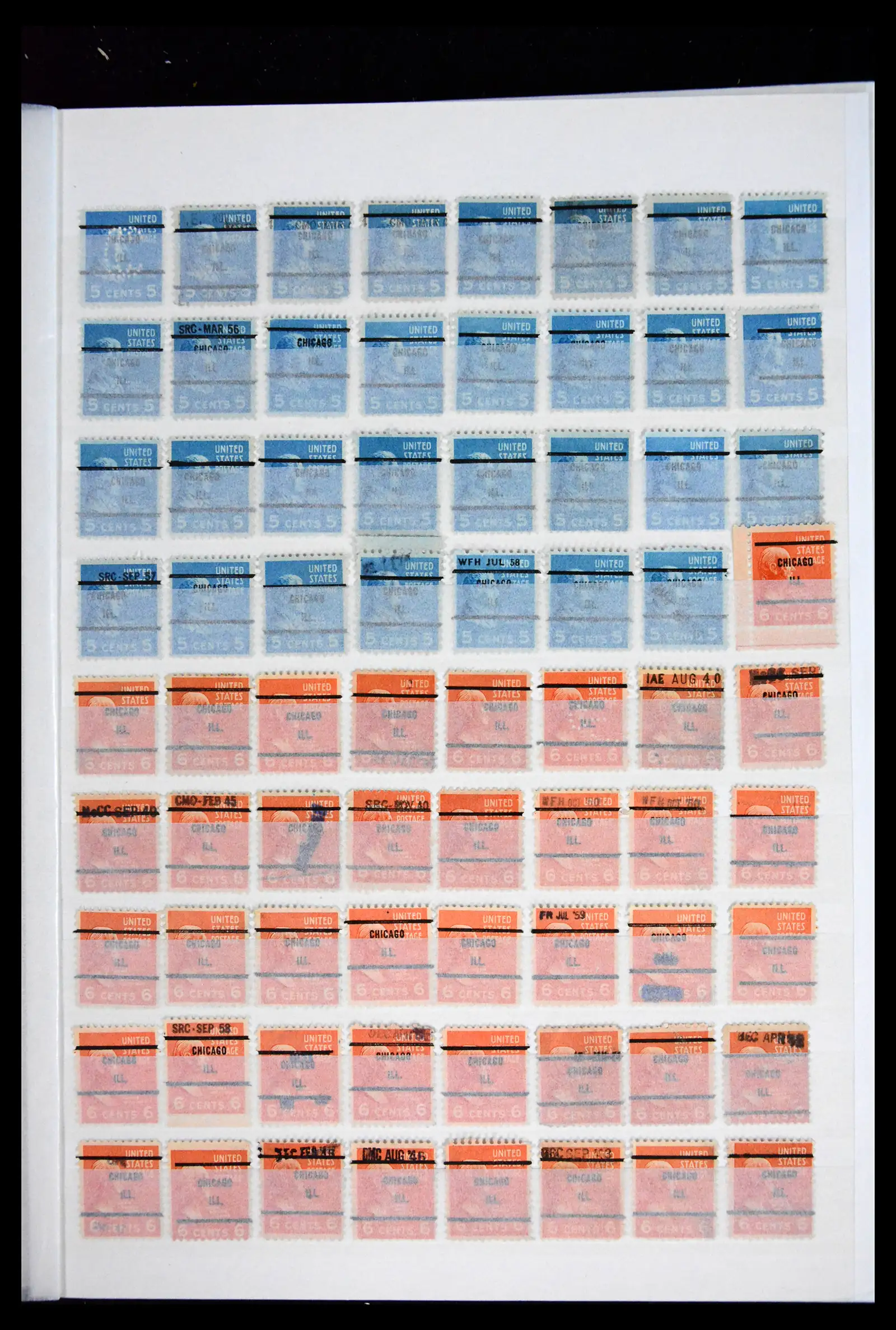 41857 0023 - Postzegelverzameling 41857 USA pre-cancels 