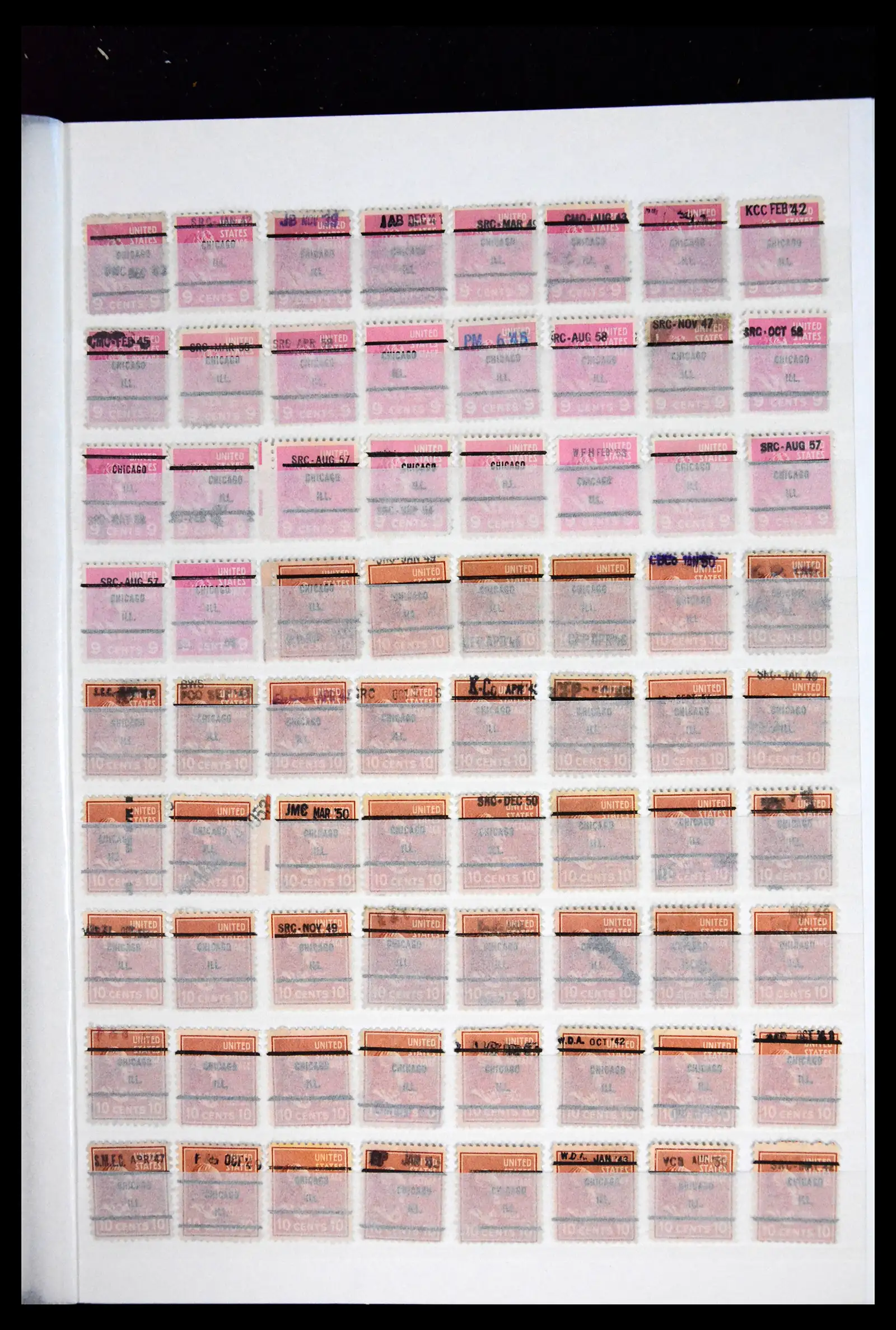 41857 0025 - Postzegelverzameling 41857 USA pre-cancels 