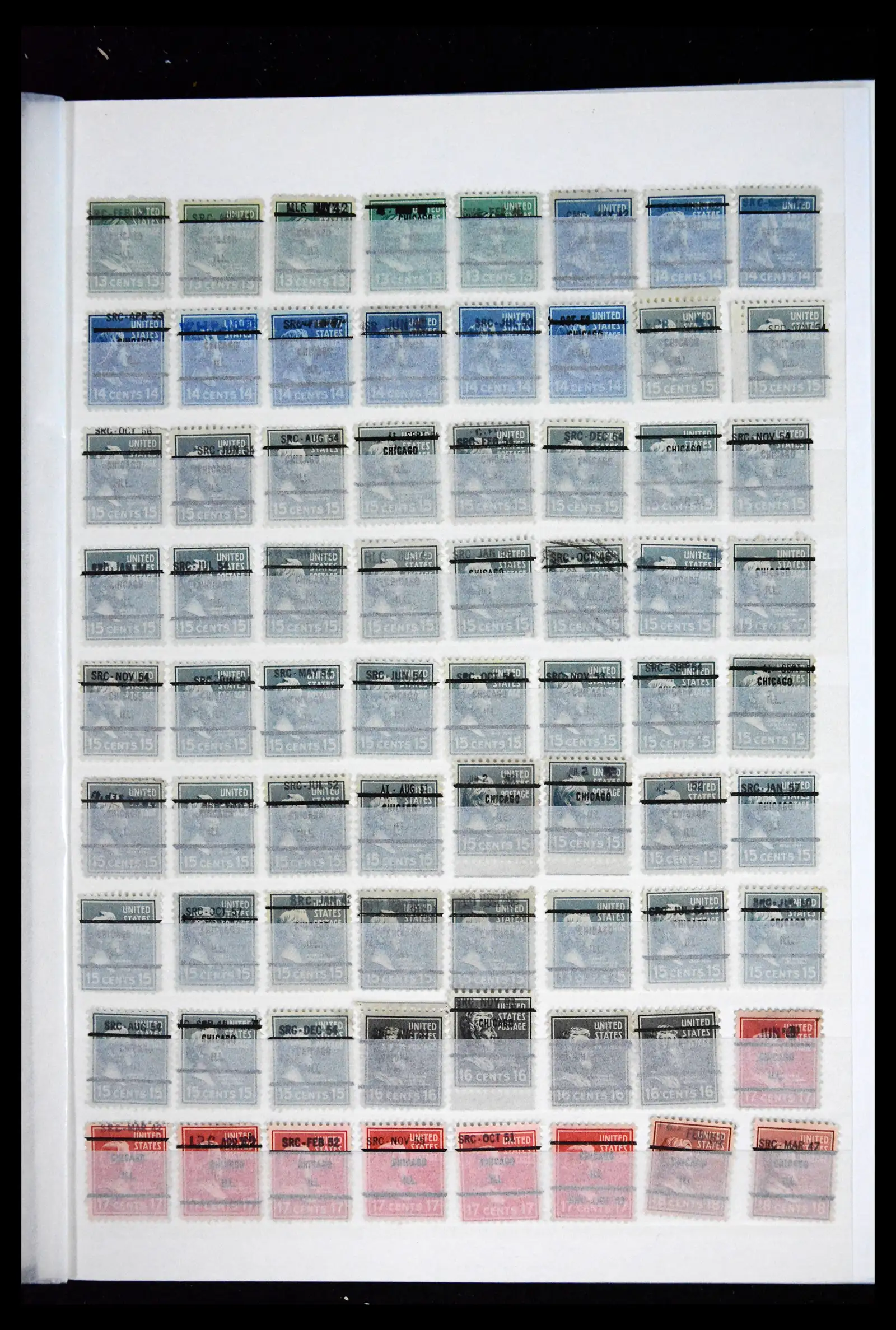 41857 0027 - Postzegelverzameling 41857 USA pre-cancels 