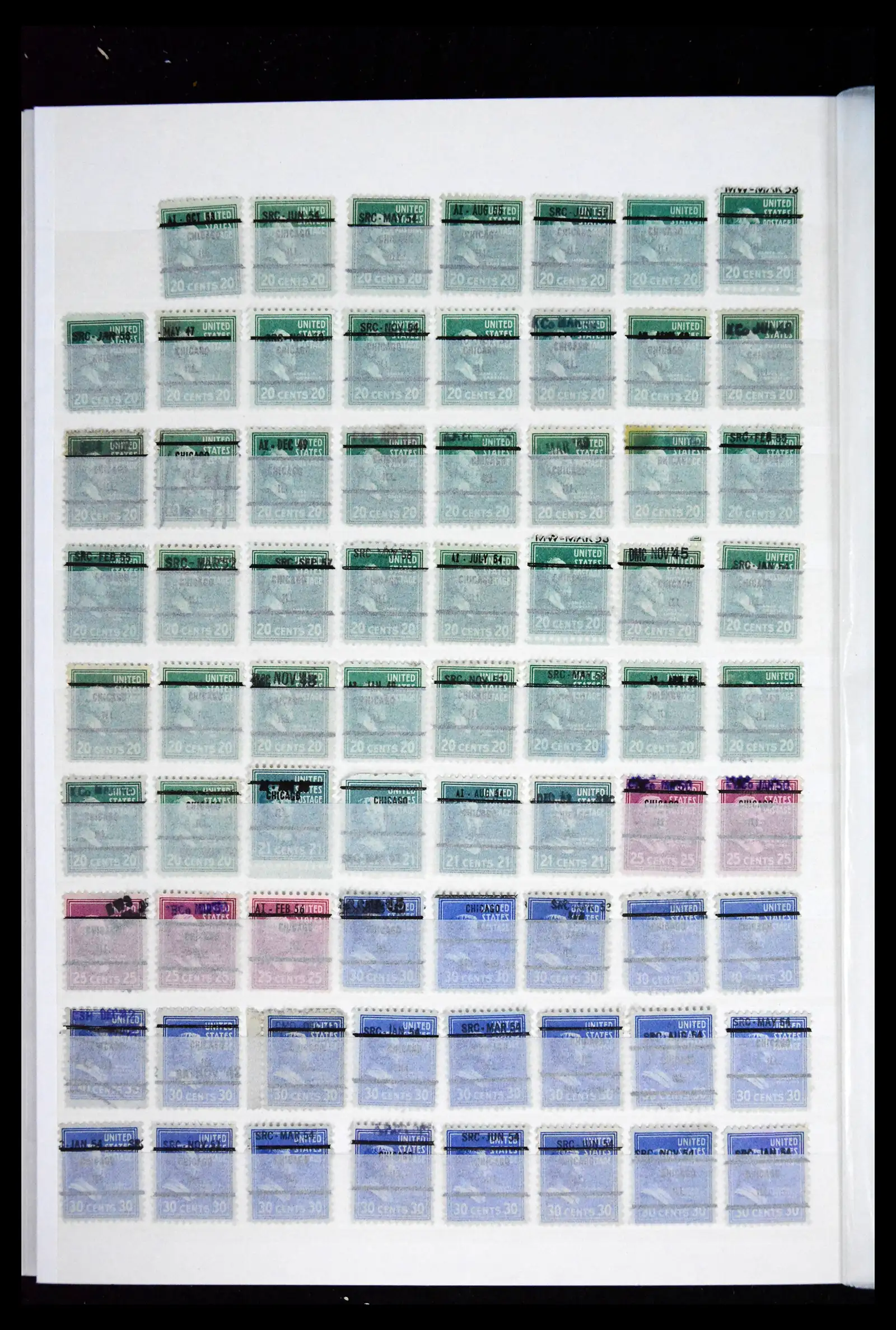41857 0028 - Postzegelverzameling 41857 USA pre-cancels 