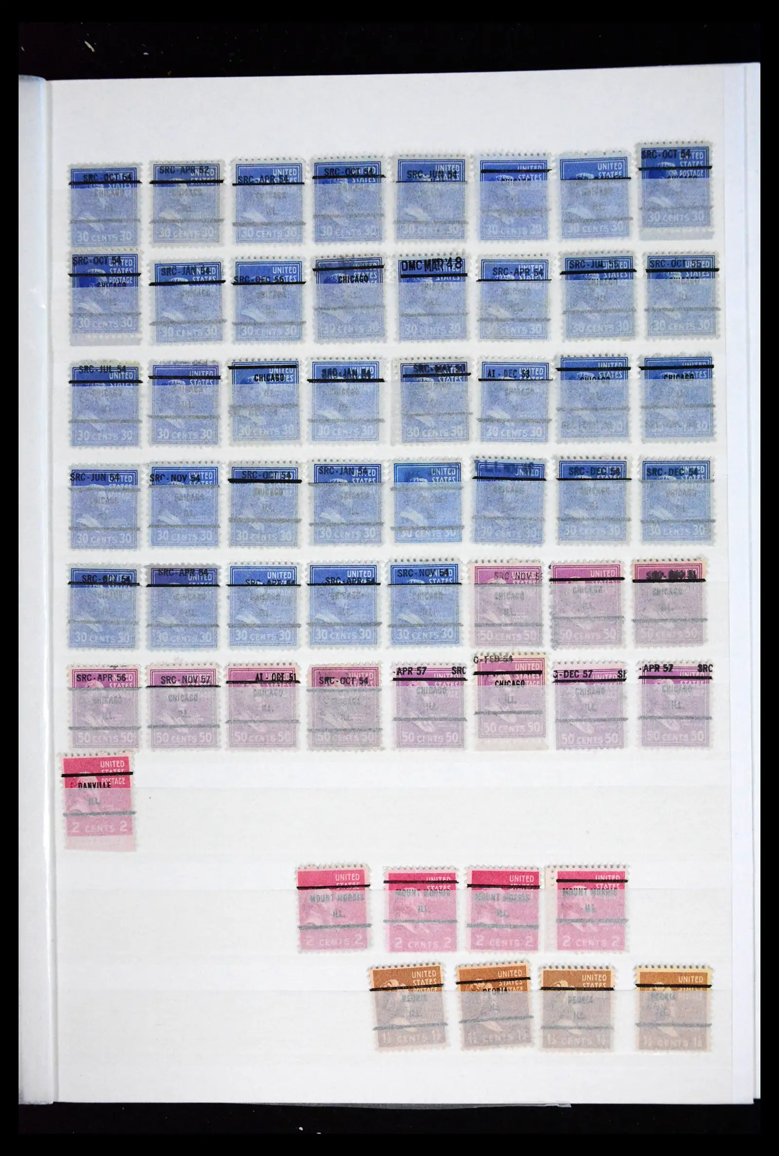 41857 0029 - Postzegelverzameling 41857 USA pre-cancels 