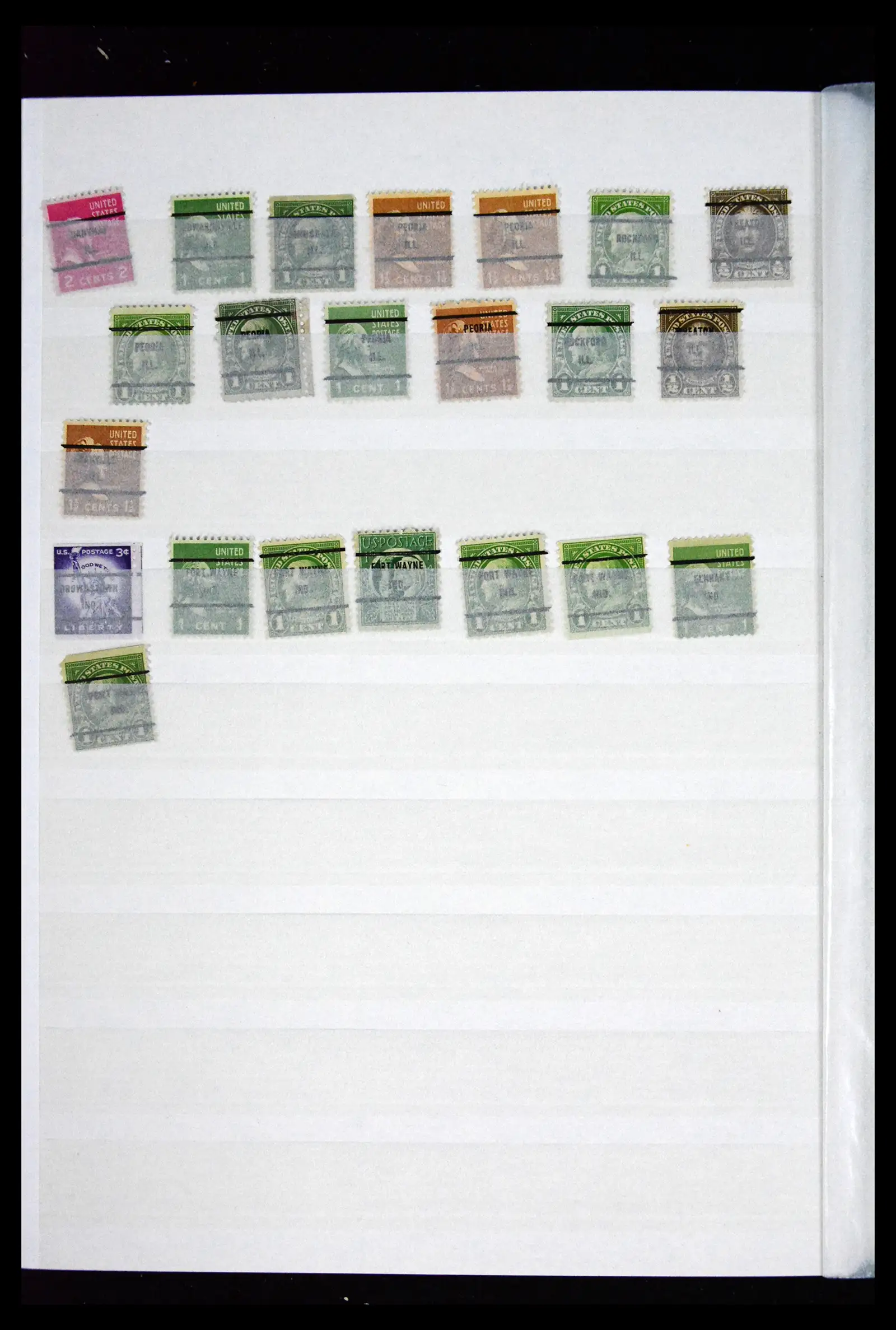 41857 0030 - Postzegelverzameling 41857 USA pre-cancels 