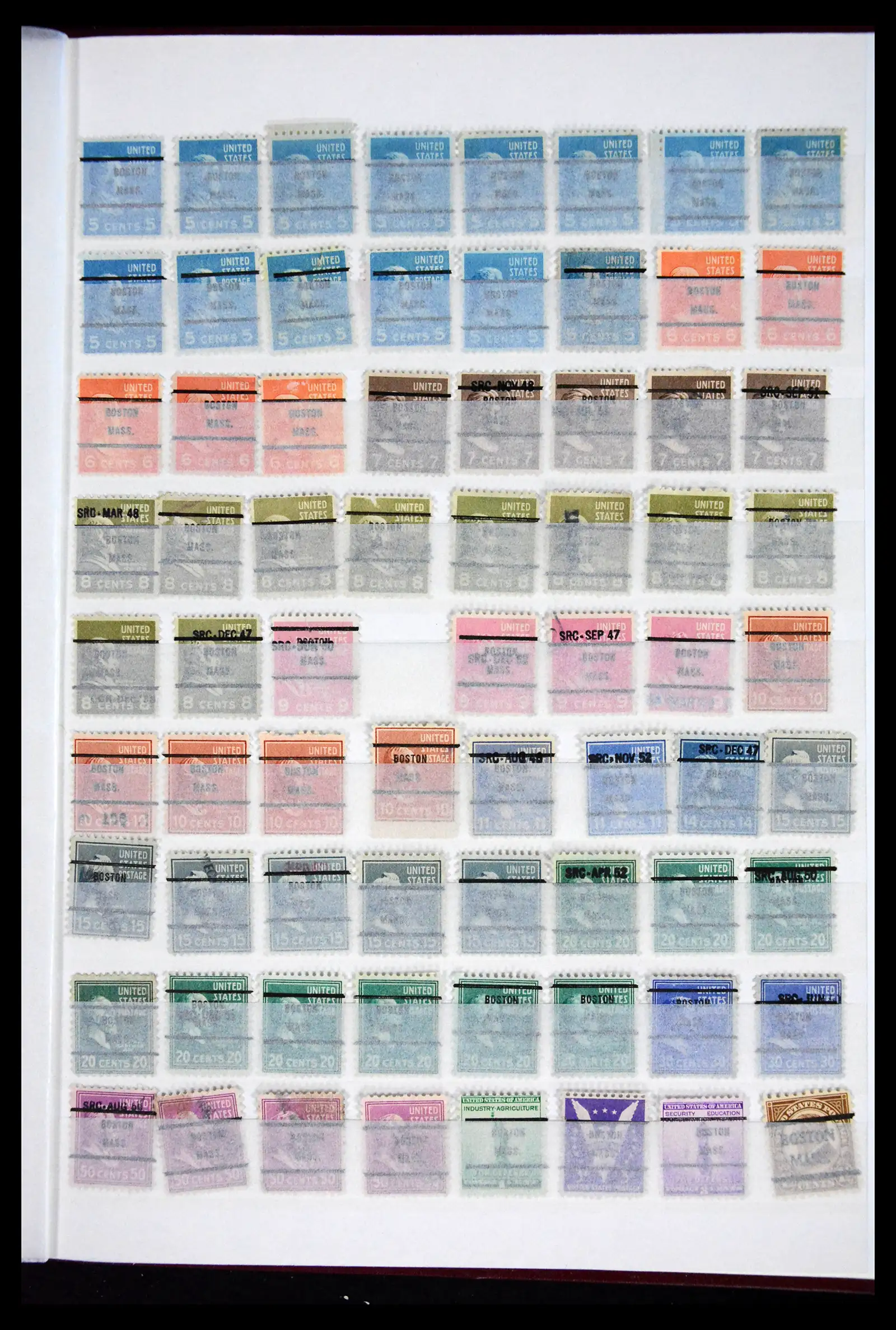 41857 0063 - Postzegelverzameling 41857 USA pre-cancels 