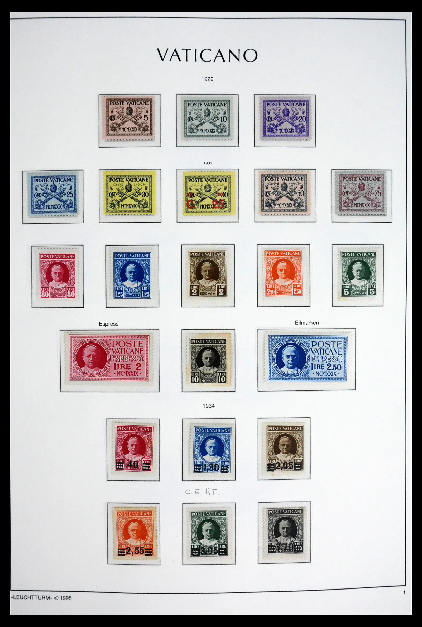 41861 0001 - Stamp collection 41861 Vatican complete 1929-1978.