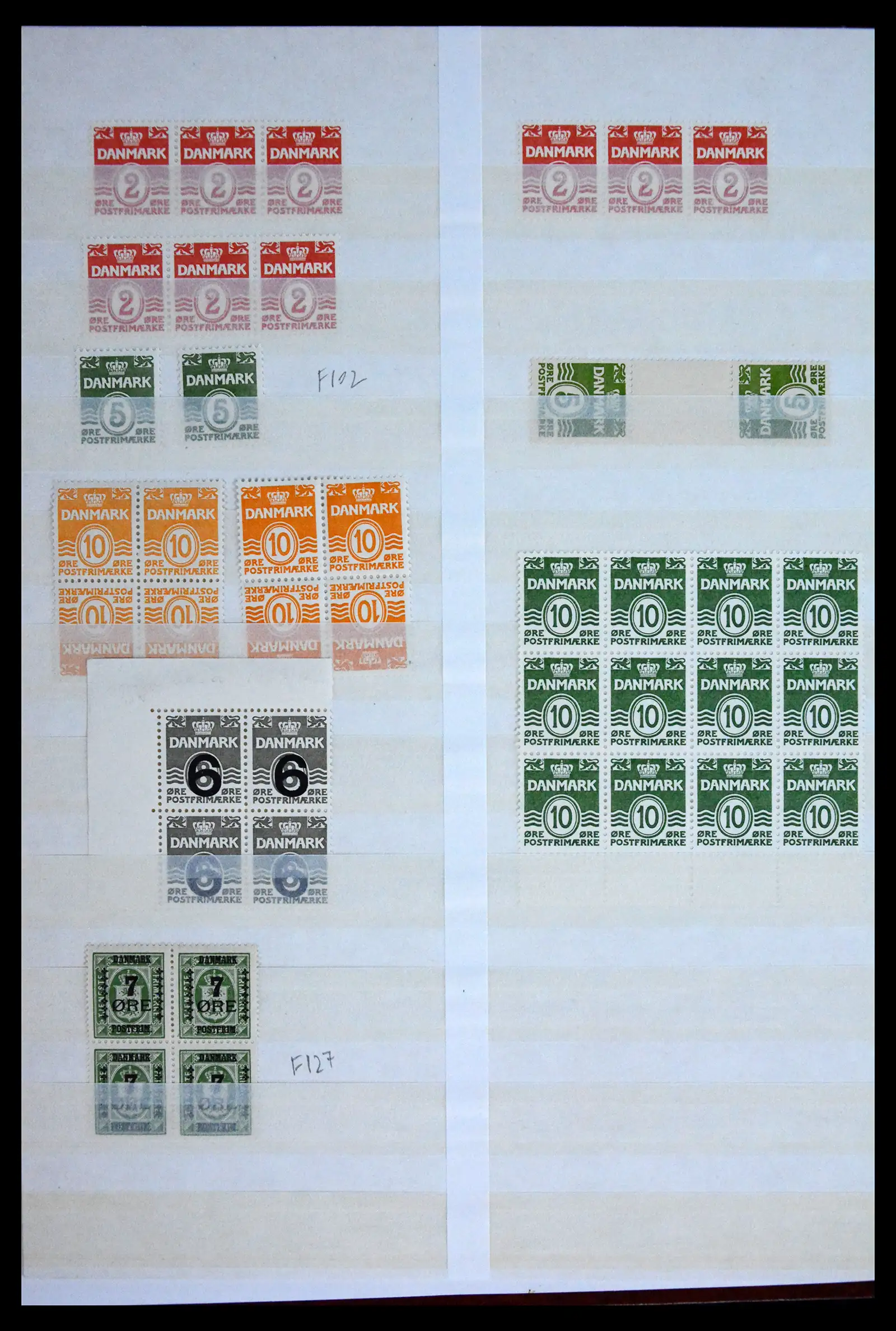 41862 0002 - Postzegelverzameling 41862 Denemarken betere uitgaven 1875-1935.