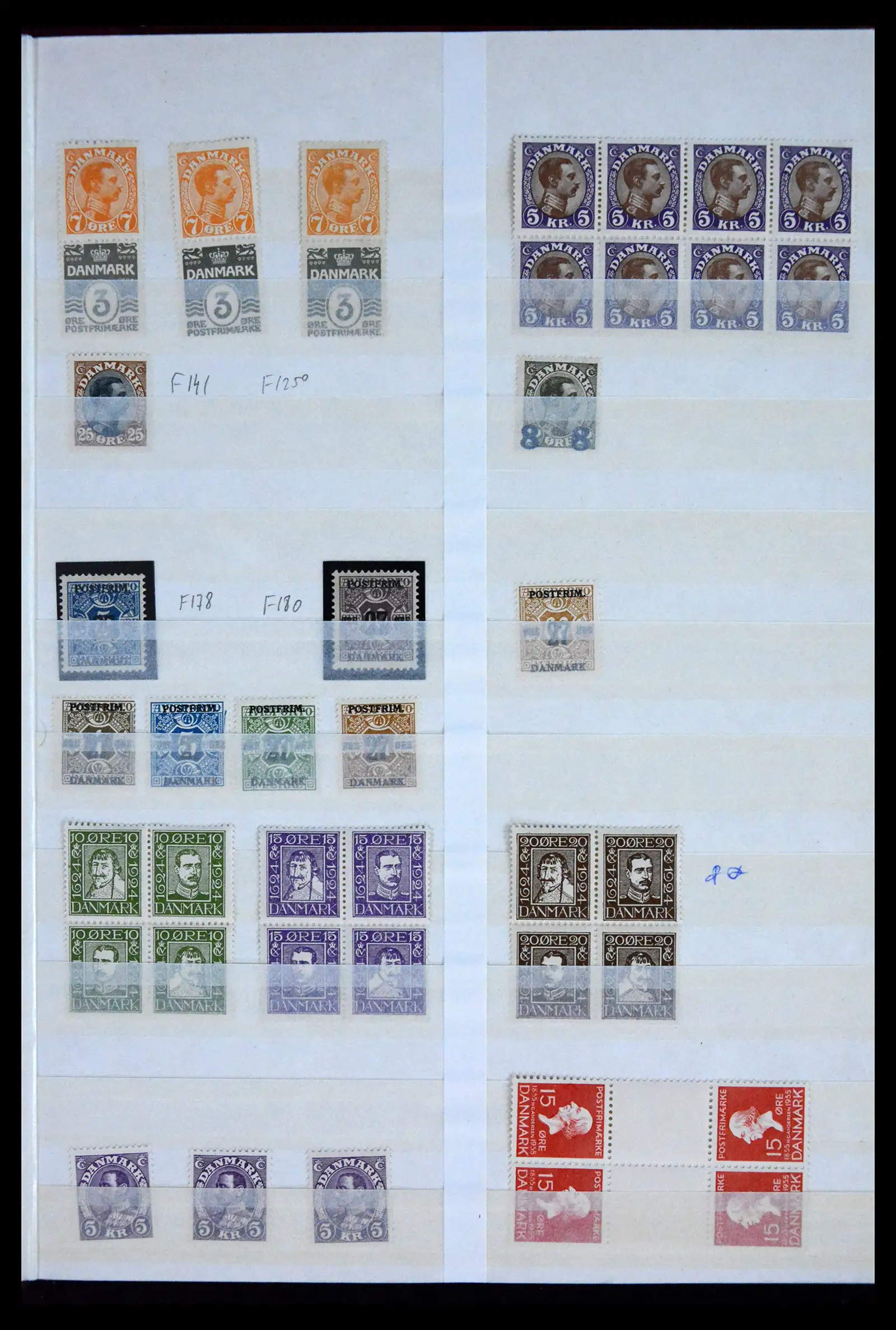 41862 0003 - Postzegelverzameling 41862 Denemarken betere uitgaven 1875-1935.