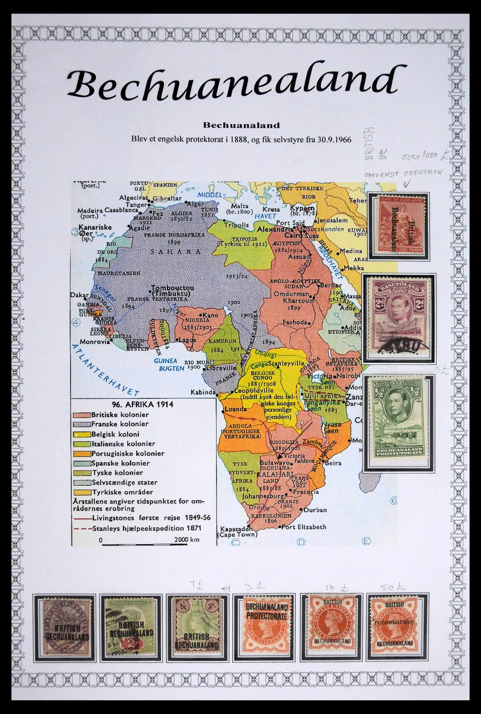 41863 0006 - Stamp collection 41863 South Africa and territories 1853-1935. 