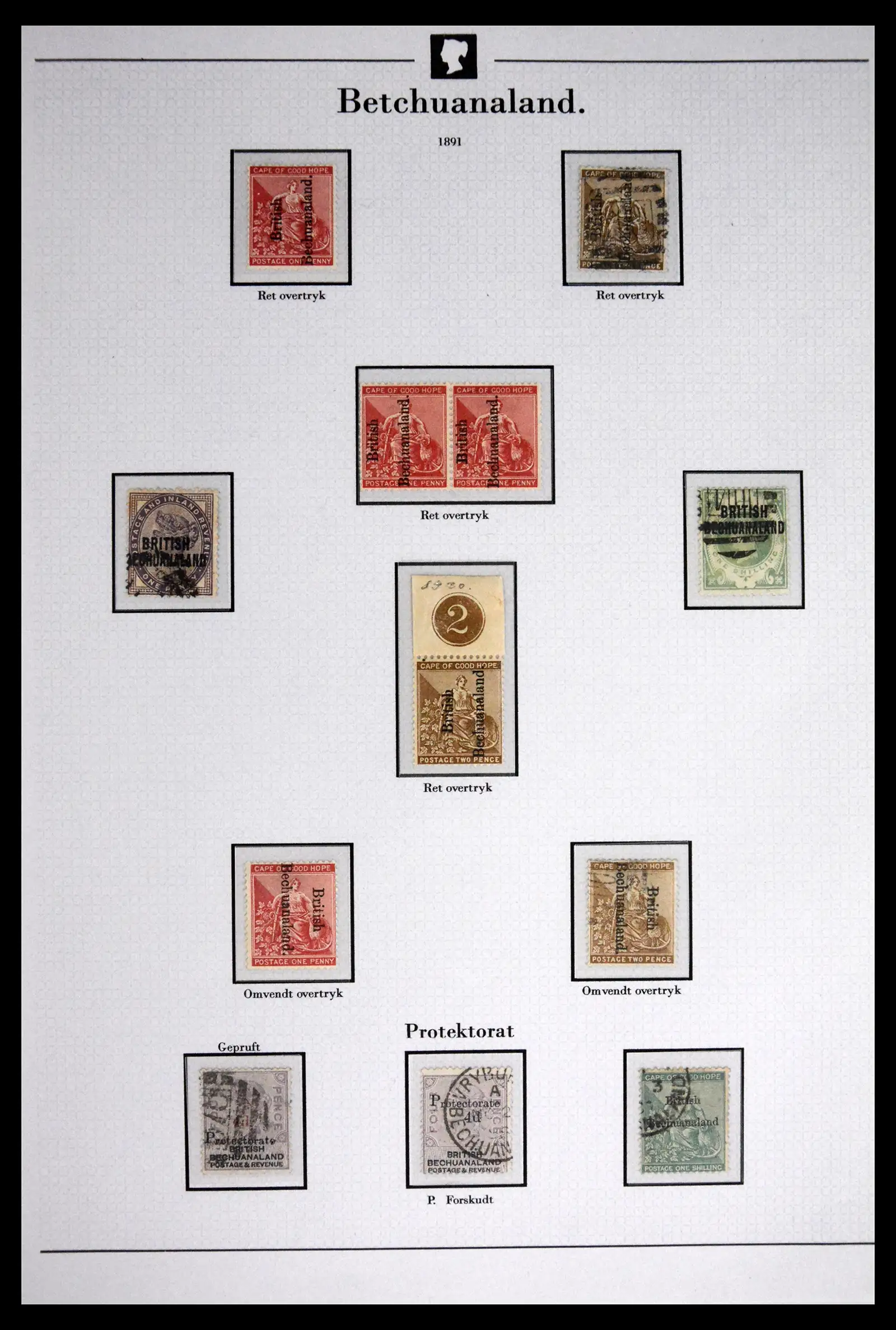41863 0007 - Stamp collection 41863 South Africa and territories 1853-1935. 