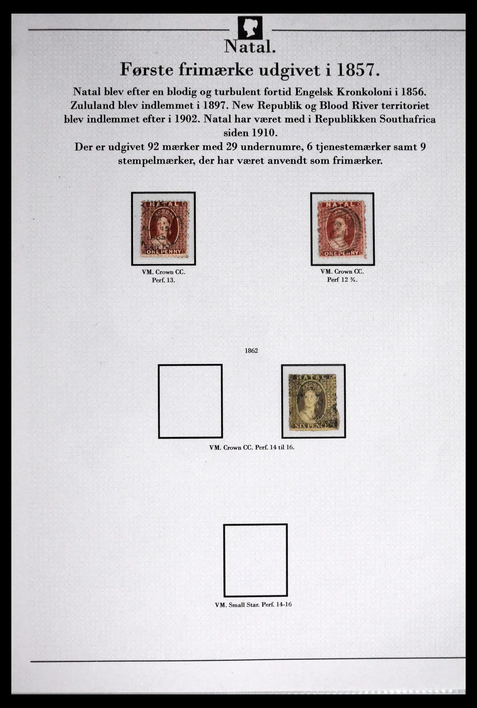 41863 0011 - Stamp collection 41863 South Africa and territories 1853-1935. 