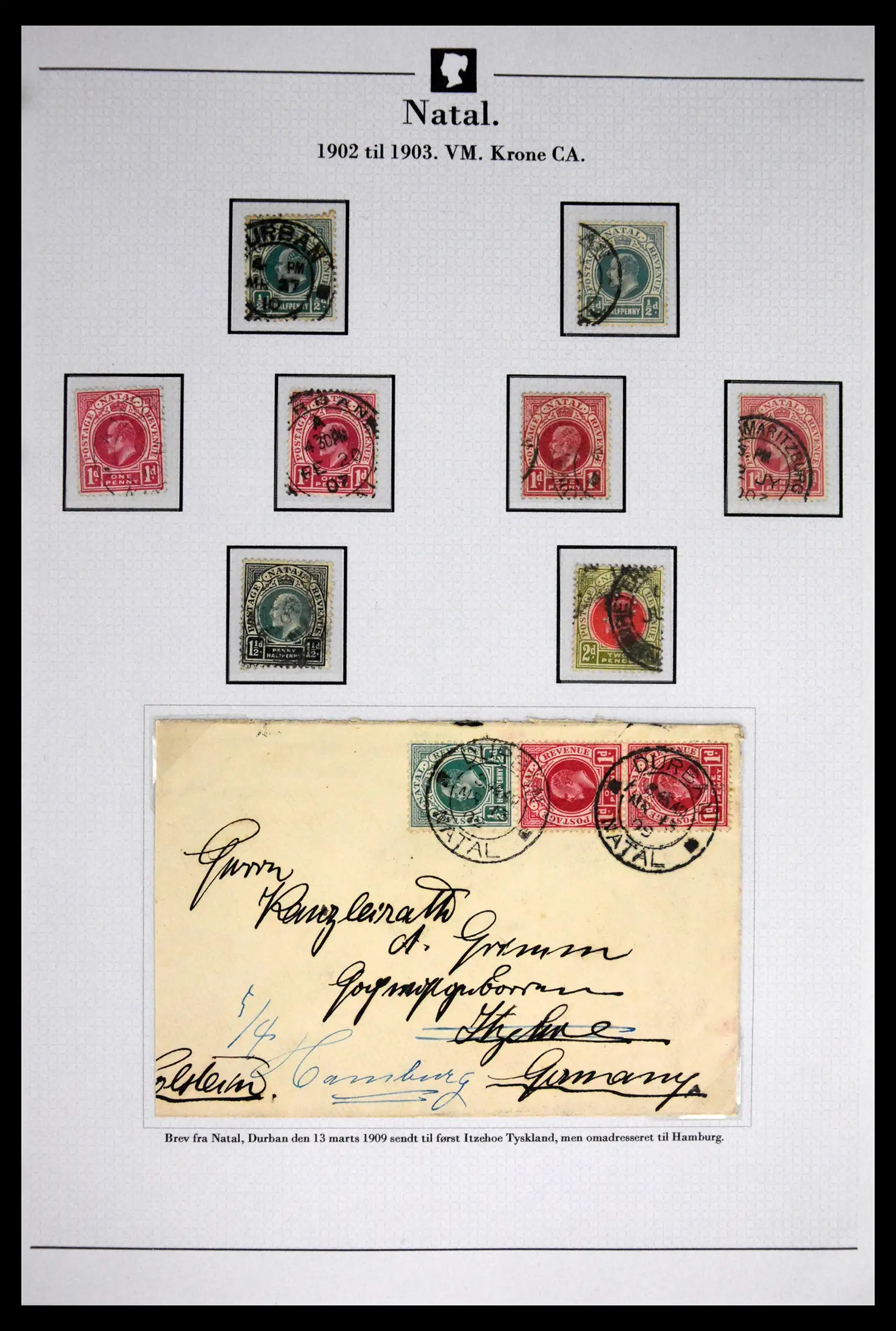 41863 0018 - Stamp collection 41863 South Africa and territories 1853-1935. 