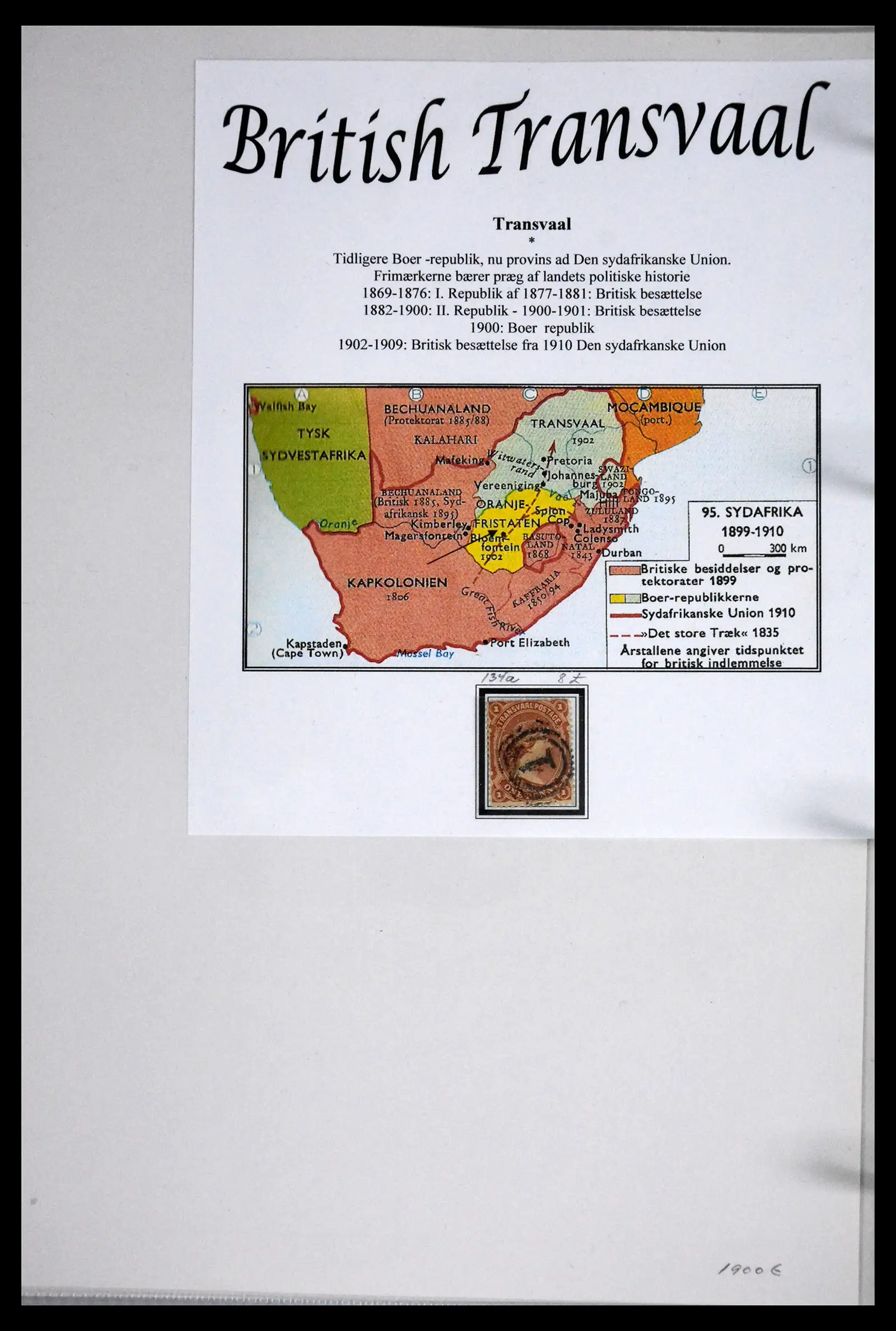 41863 0022 - Stamp collection 41863 South Africa and territories 1853-1935. 