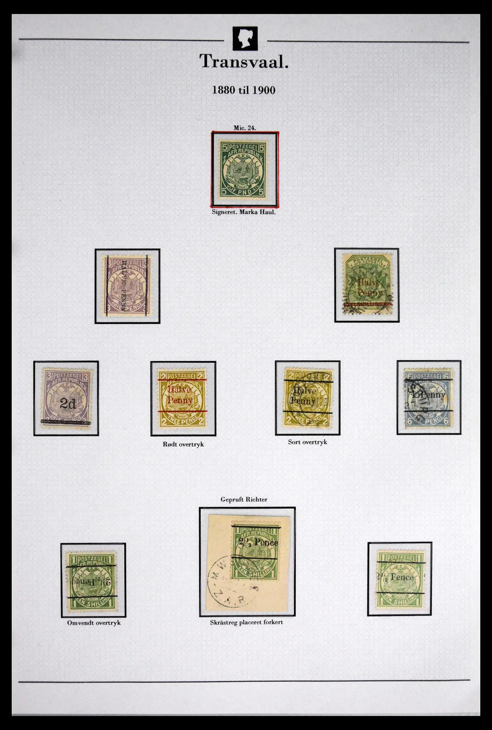 41863 0024 - Stamp collection 41863 South Africa and territories 1853-1935. 