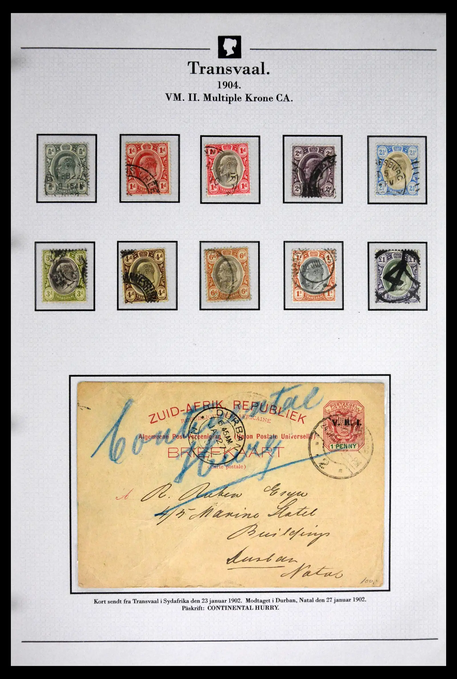 41863 0031 - Stamp collection 41863 South Africa and territories 1853-1935. 