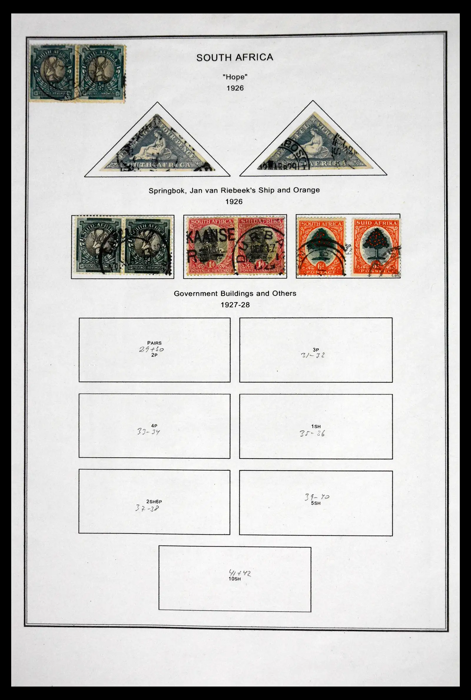 41863 0060 - Stamp collection 41863 South Africa and territories 1853-1935. 