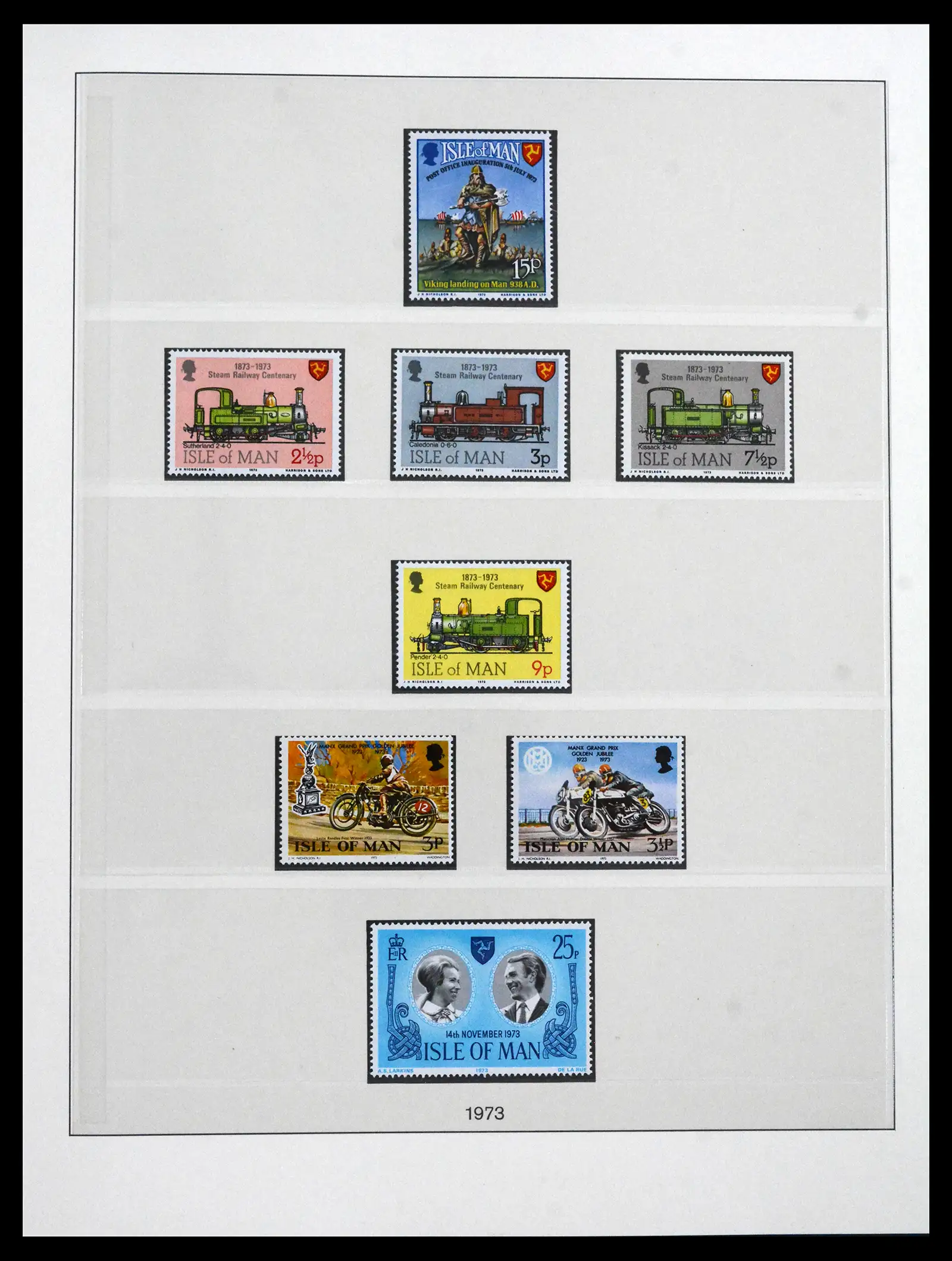 41864 0003 - Postzegelverzameling 41864 Isle of Man compleet 1973-2016.
