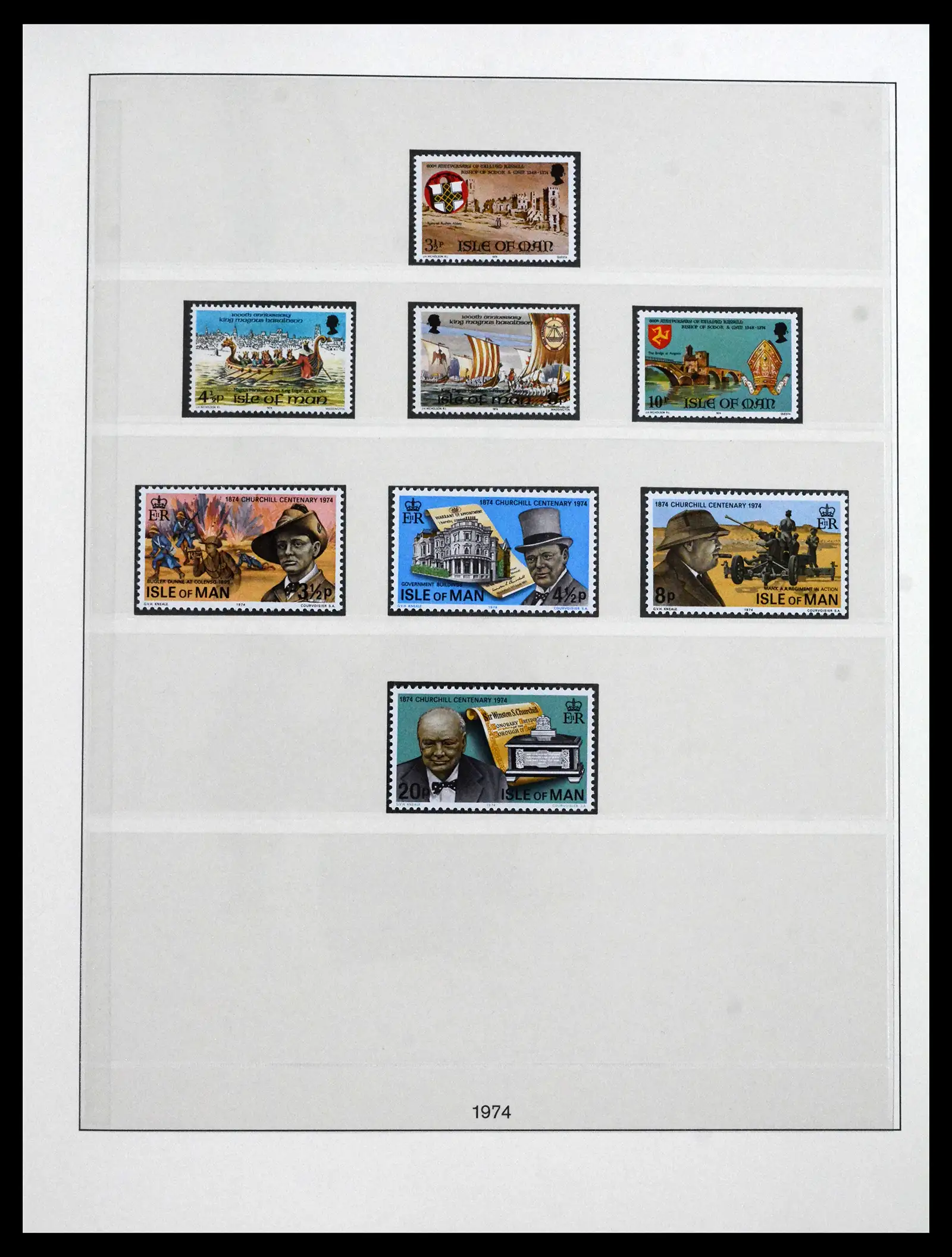 41864 0006 - Postzegelverzameling 41864 Isle of Man compleet 1973-2016.