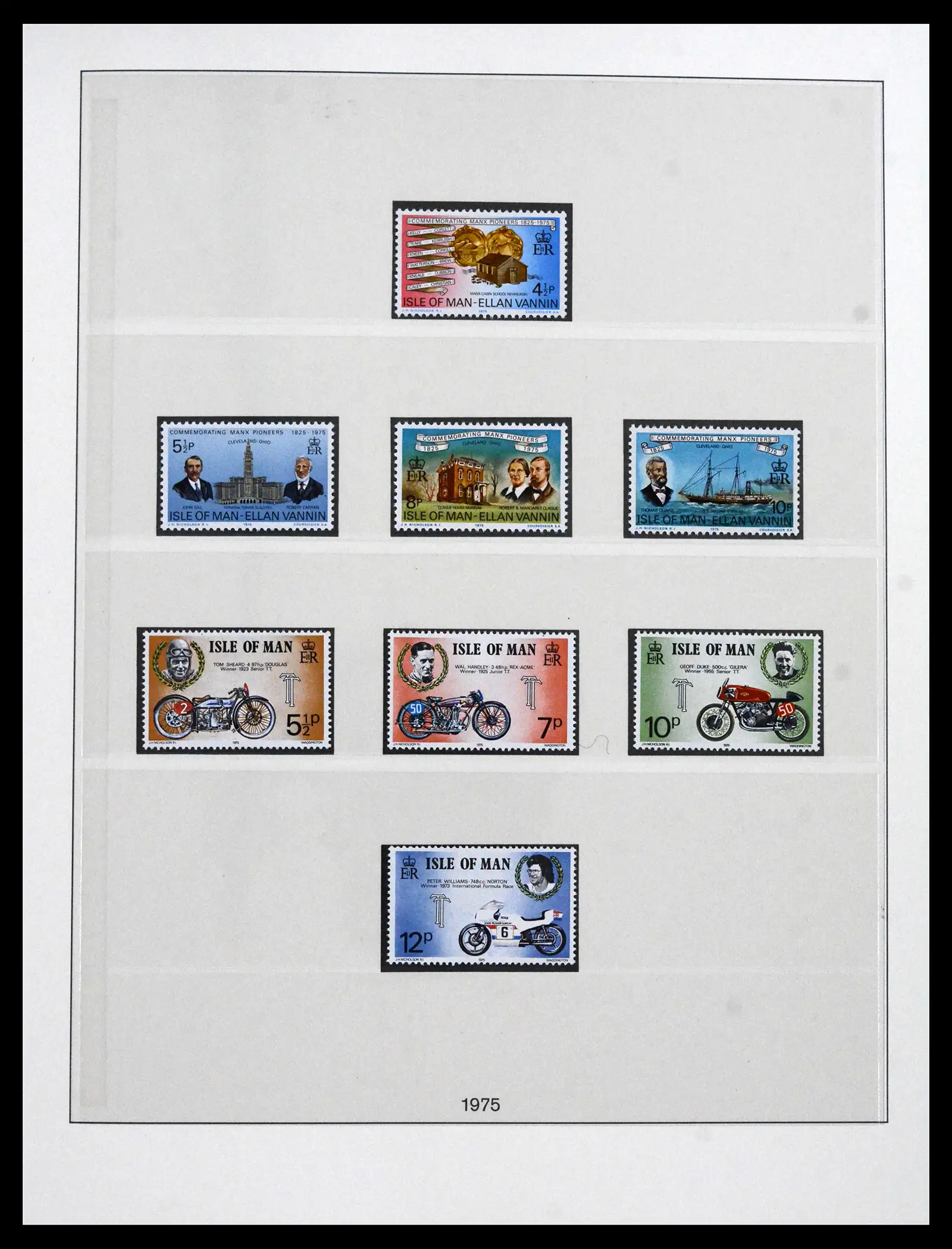 41864 0009 - Postzegelverzameling 41864 Isle of Man compleet 1973-2016.