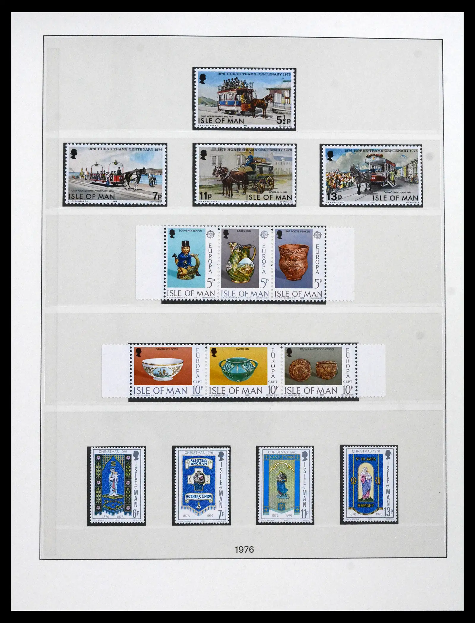 41864 0012 - Postzegelverzameling 41864 Isle of Man compleet 1973-2016.