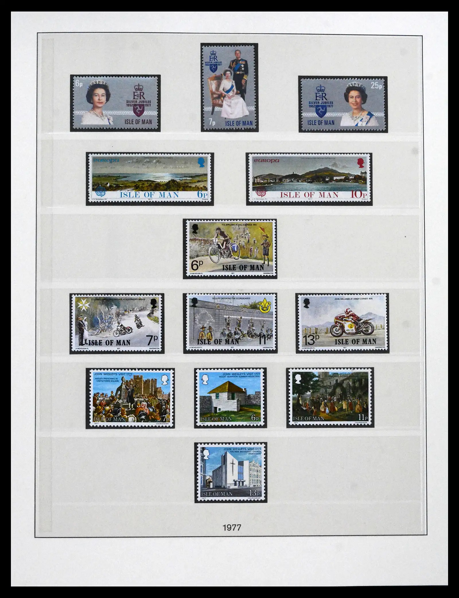 41864 0014 - Postzegelverzameling 41864 Isle of Man compleet 1973-2016.