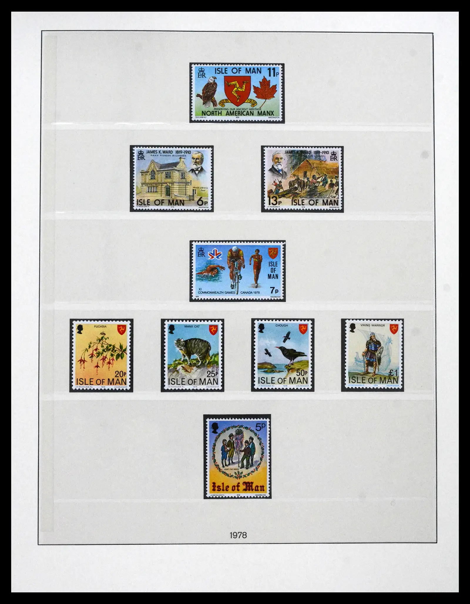 41864 0019 - Postzegelverzameling 41864 Isle of Man compleet 1973-2016.