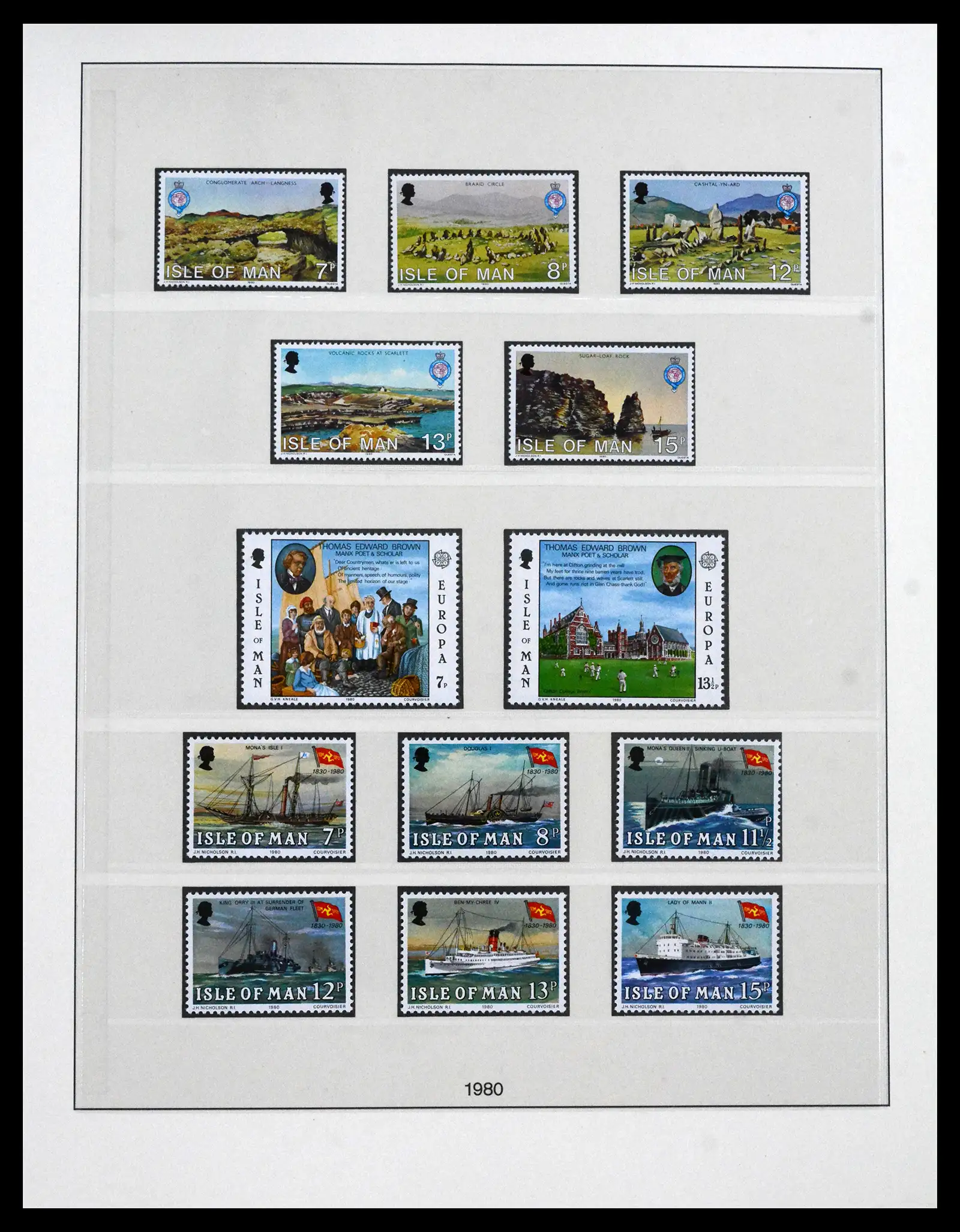 41864 0022 - Postzegelverzameling 41864 Isle of Man compleet 1973-2016.
