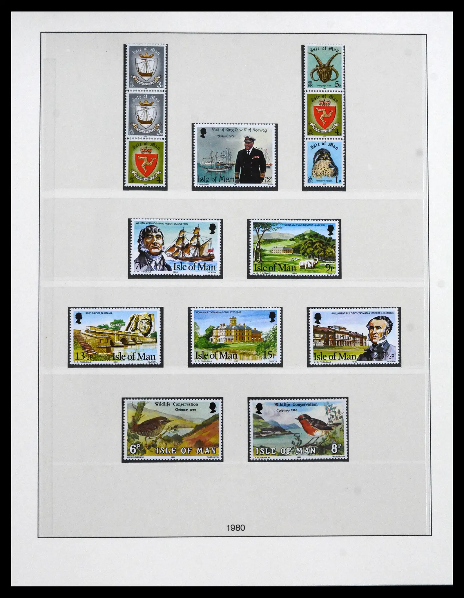41864 0025 - Postzegelverzameling 41864 Isle of Man compleet 1973-2016.