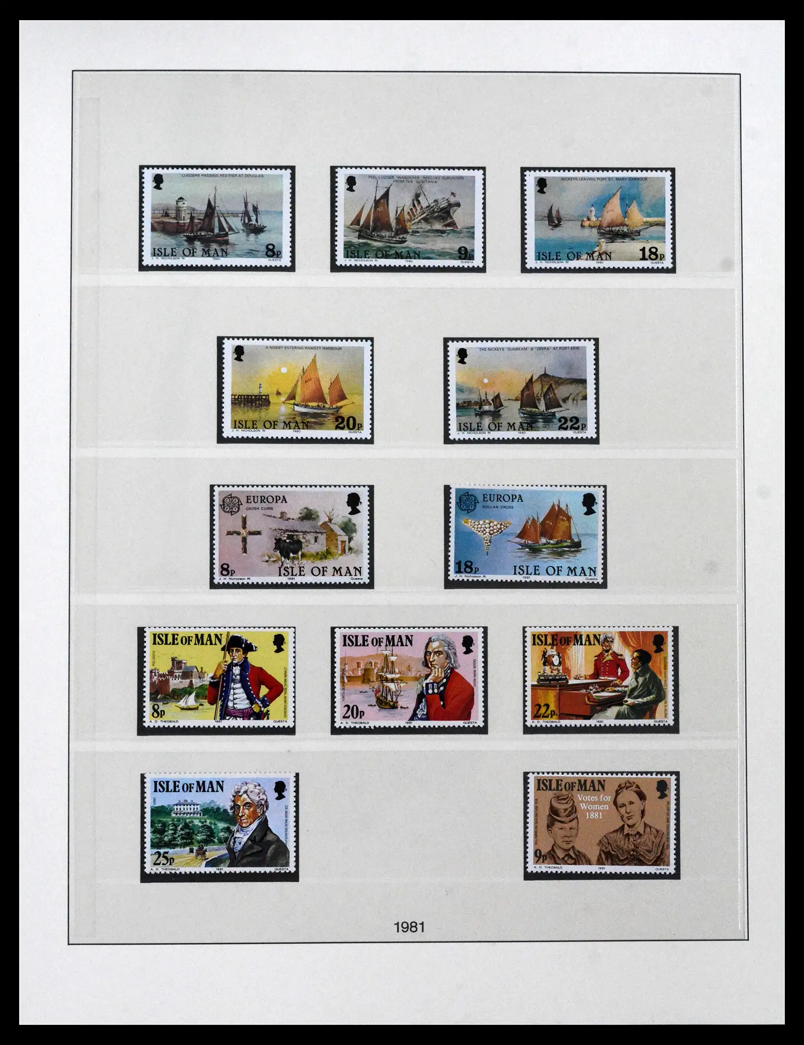 41864 0026 - Postzegelverzameling 41864 Isle of Man compleet 1973-2016.
