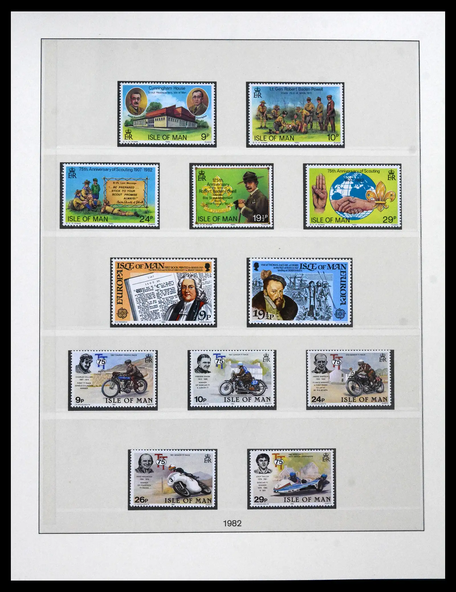 41864 0029 - Postzegelverzameling 41864 Isle of Man compleet 1973-2016.