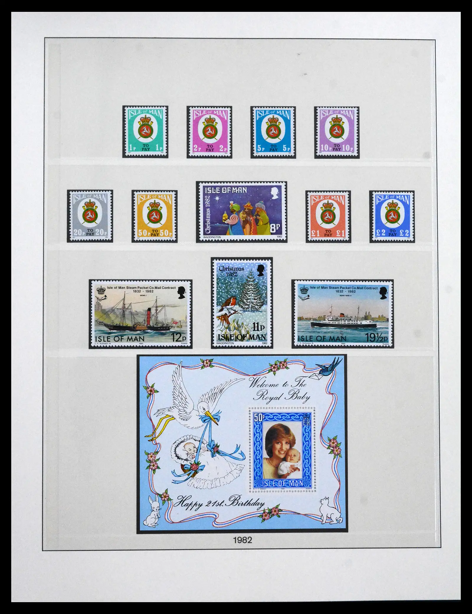 41864 0030 - Postzegelverzameling 41864 Isle of Man compleet 1973-2016.