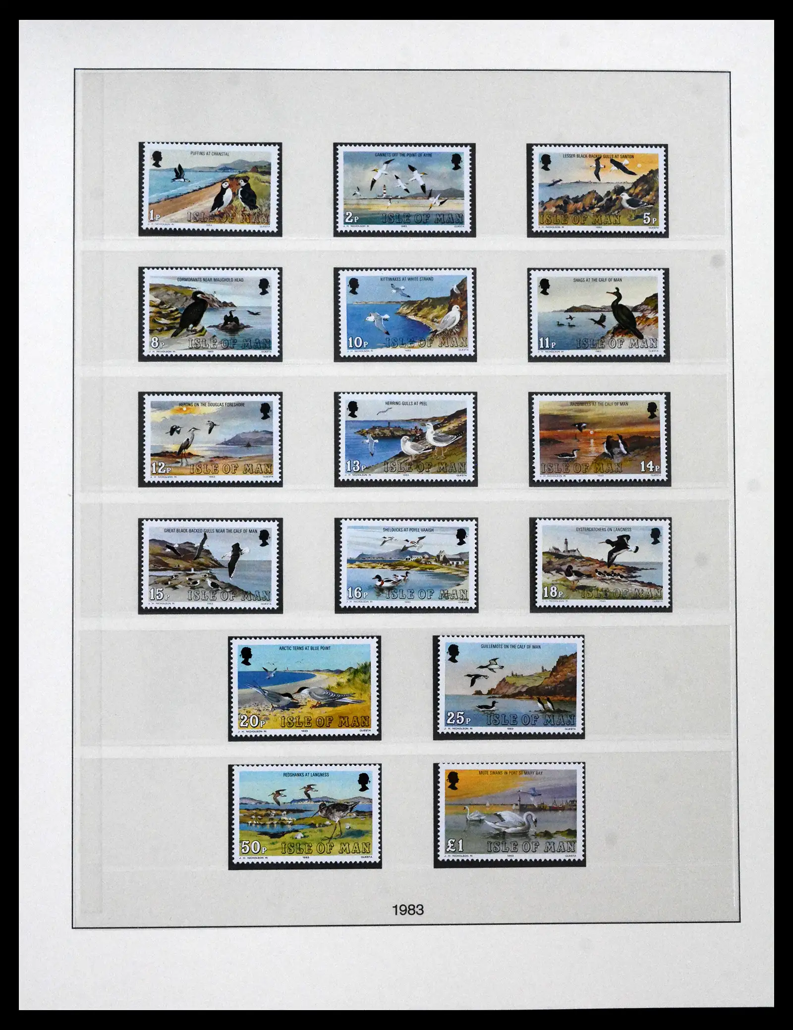 41864 0031 - Postzegelverzameling 41864 Isle of Man compleet 1973-2016.