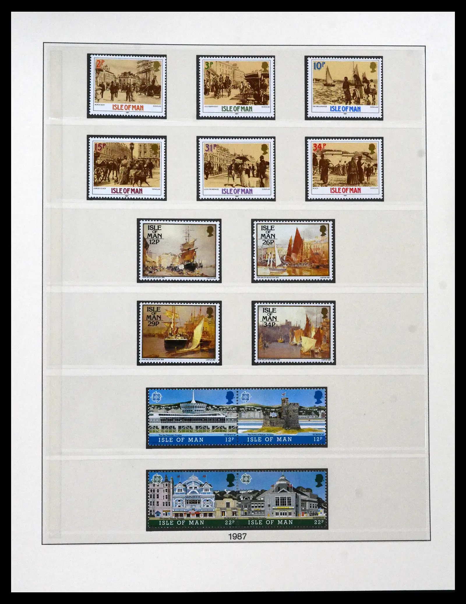 41864 0041 - Postzegelverzameling 41864 Isle of Man compleet 1973-2016.