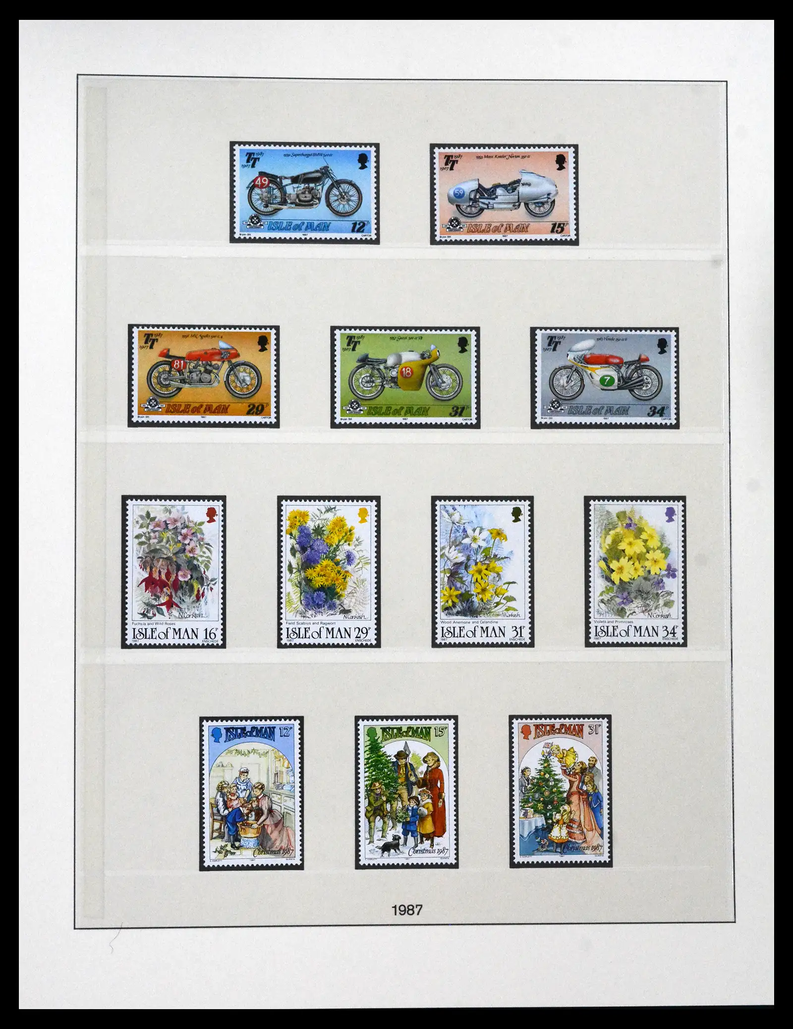41864 0042 - Postzegelverzameling 41864 Isle of Man compleet 1973-2016.