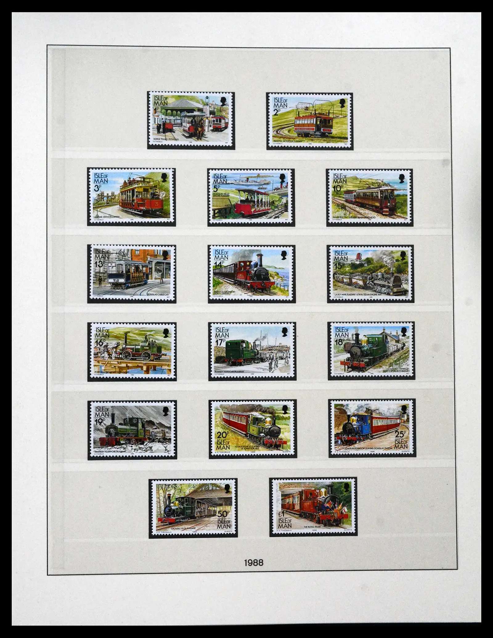 41864 0044 - Postzegelverzameling 41864 Isle of Man compleet 1973-2016.