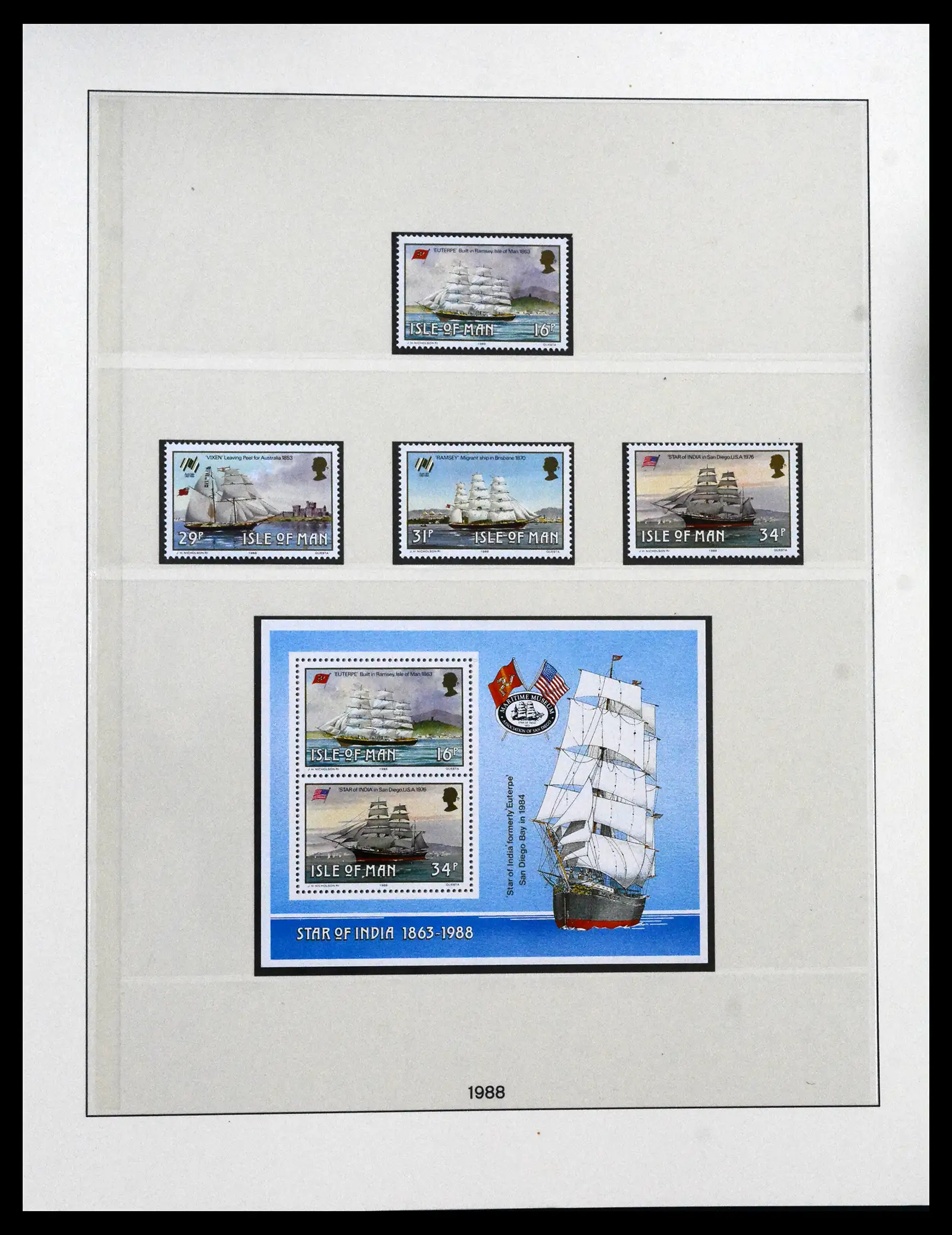 41864 0046 - Postzegelverzameling 41864 Isle of Man compleet 1973-2016.