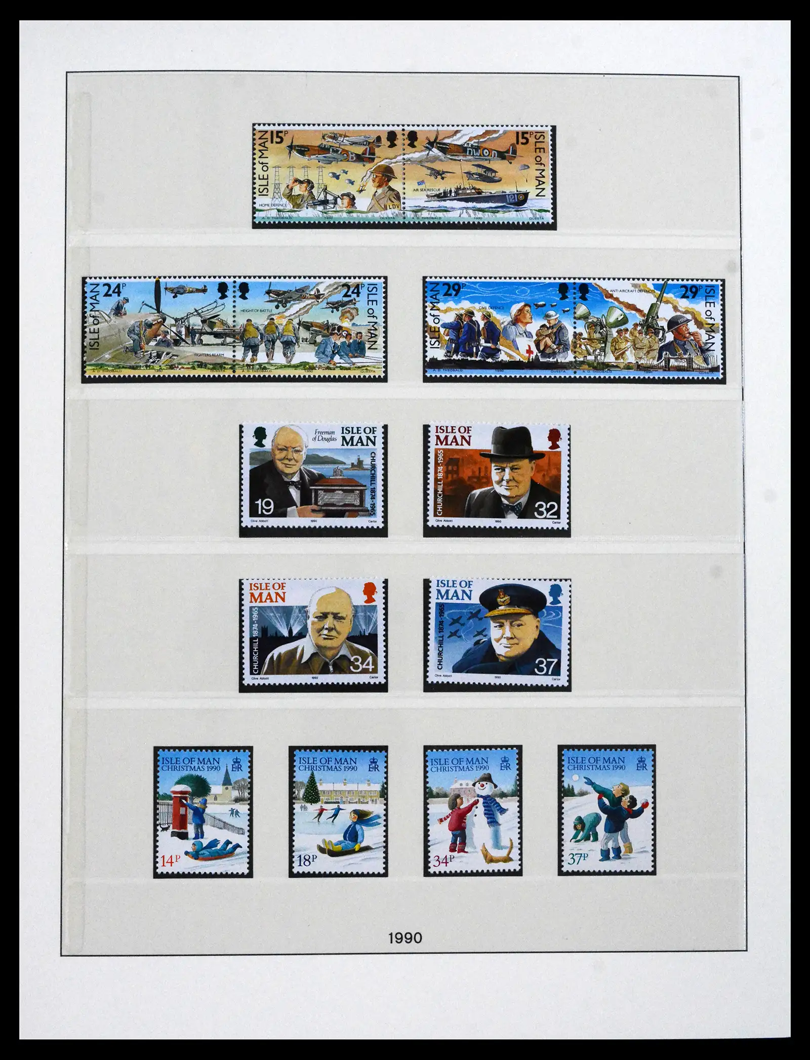 41864 0054 - Postzegelverzameling 41864 Isle of Man compleet 1973-2016.