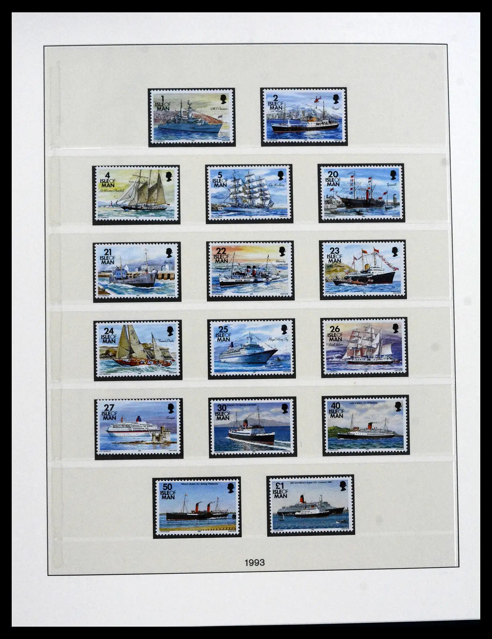 41864 0066 - Postzegelverzameling 41864 Isle of Man compleet 1973-2016.
