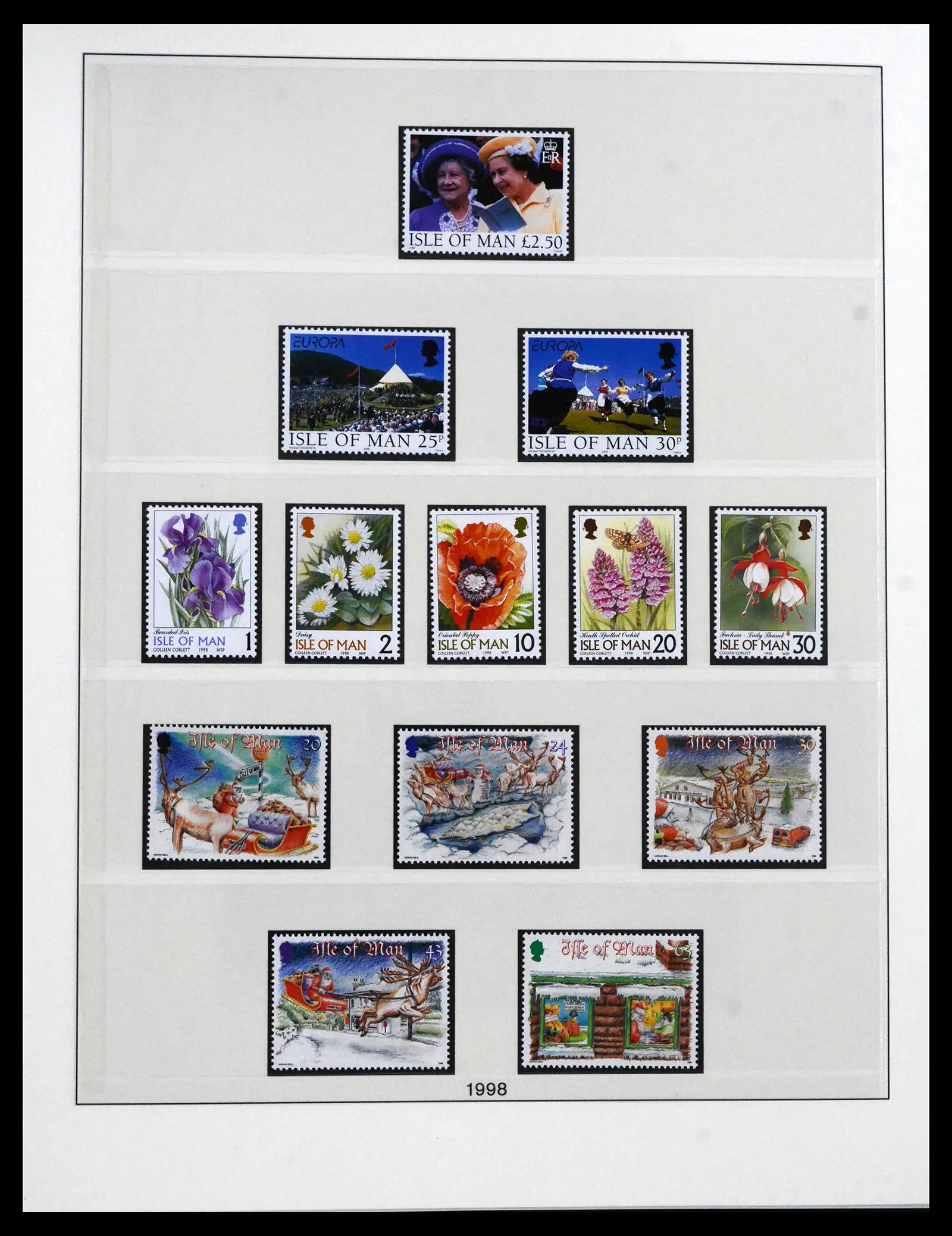 41864 0090 - Postzegelverzameling 41864 Isle of Man compleet 1973-2016.