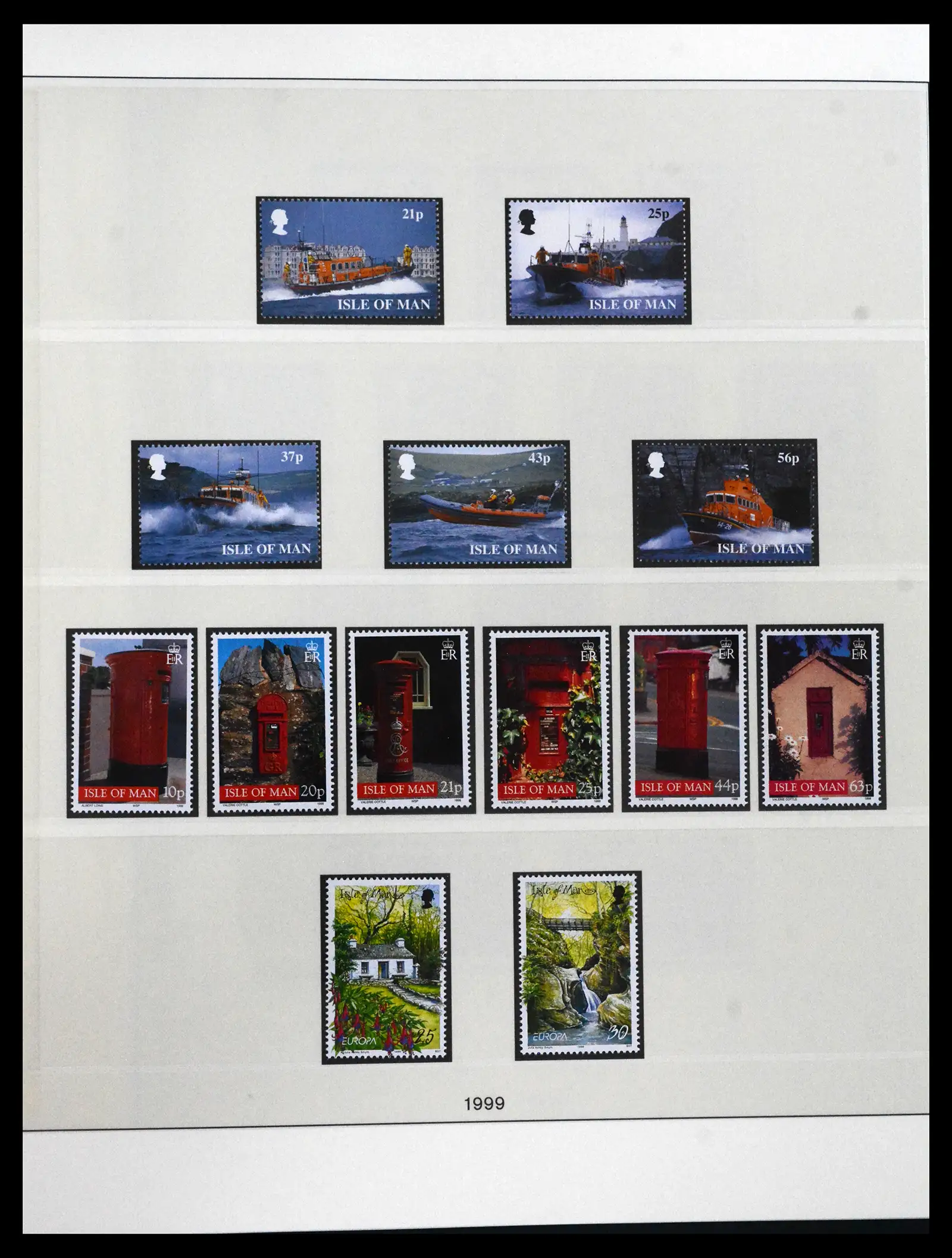 41864 0092 - Postzegelverzameling 41864 Isle of Man compleet 1973-2016.
